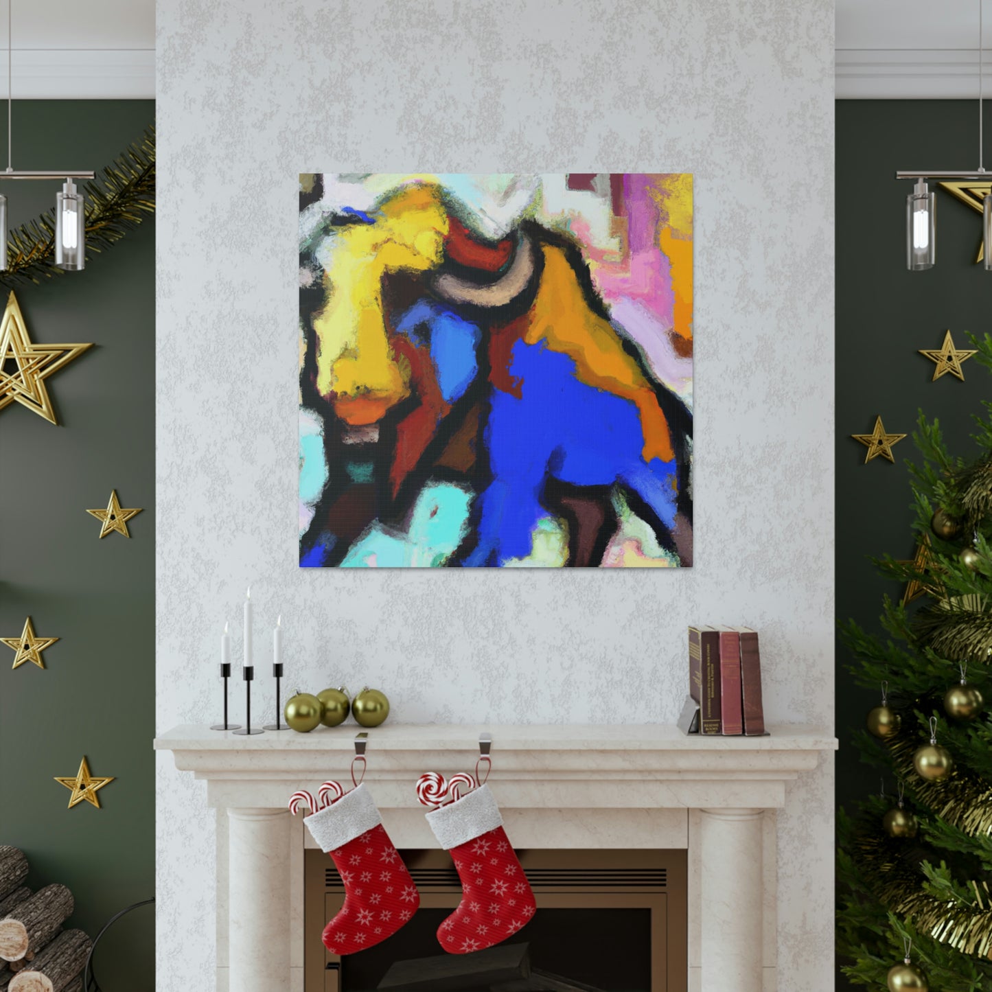 "Bison in the Wild" - Canvas