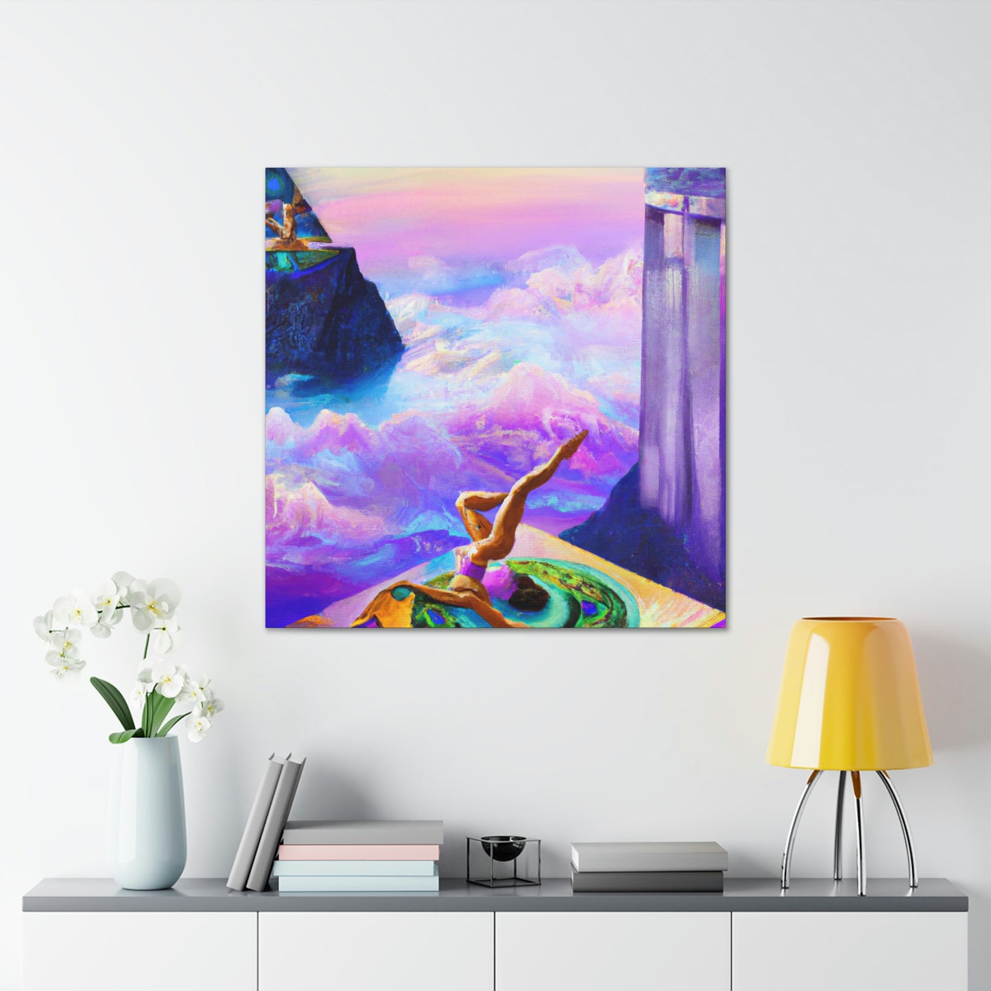 Yoga in Surrealism - Canvas