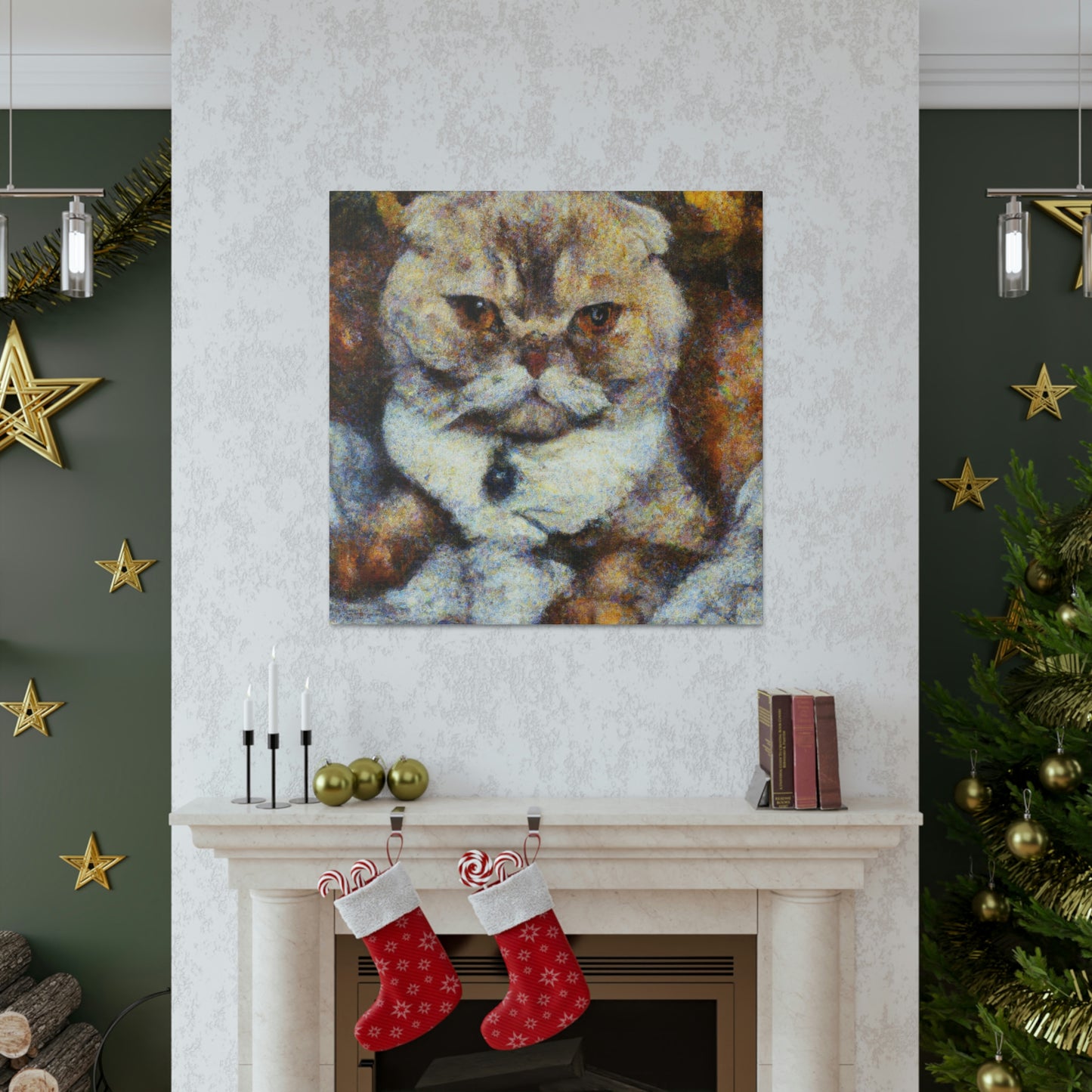 Scottish Fold Reflection - Canvas