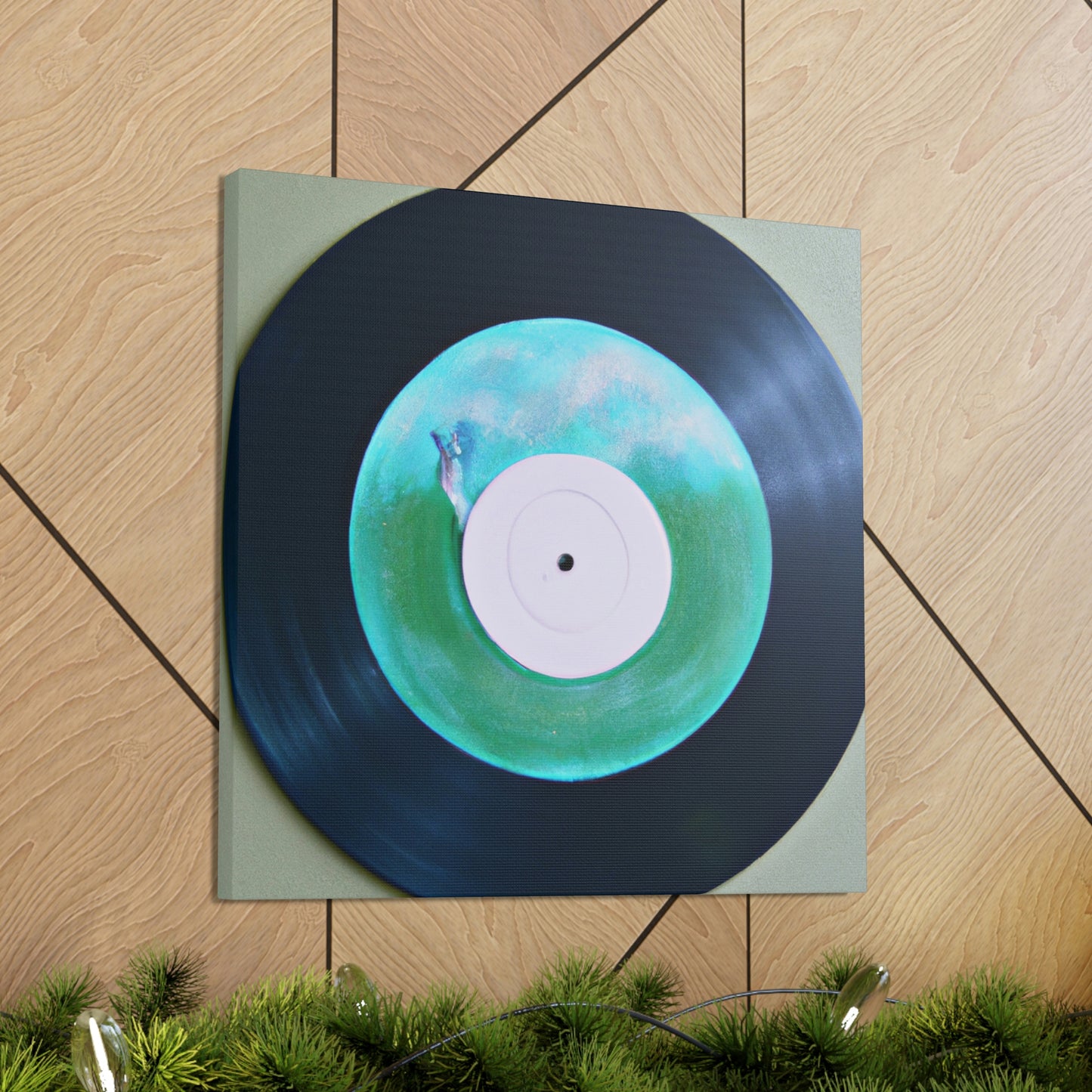 "Vinyl Record Dreamscape" - Canvas