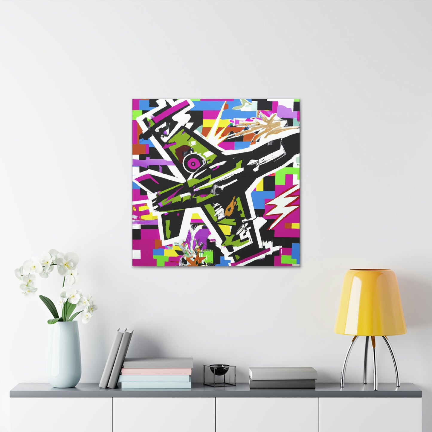 "Fighter in a Fury" - Canvas