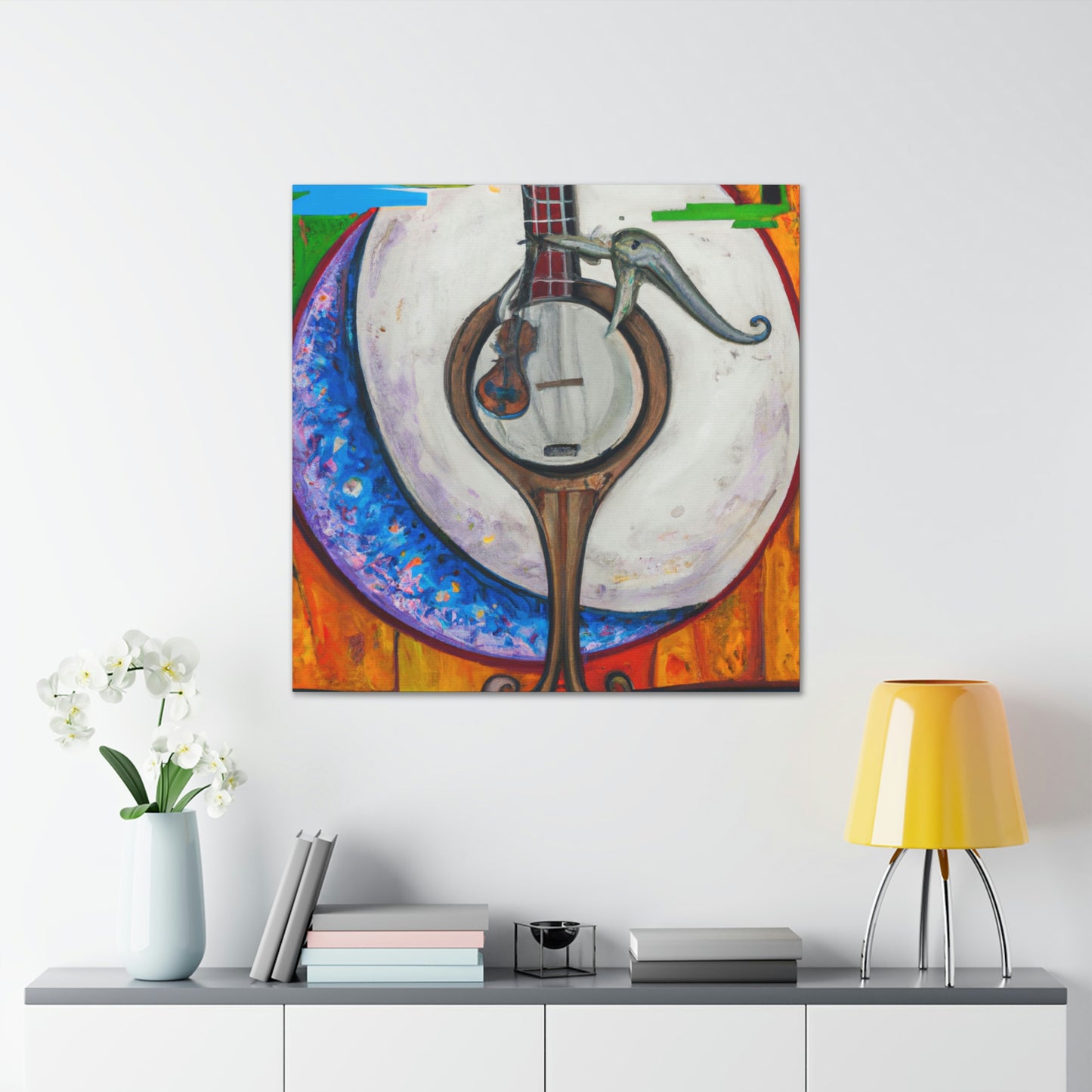 Banjo in Surrealism - Canvas