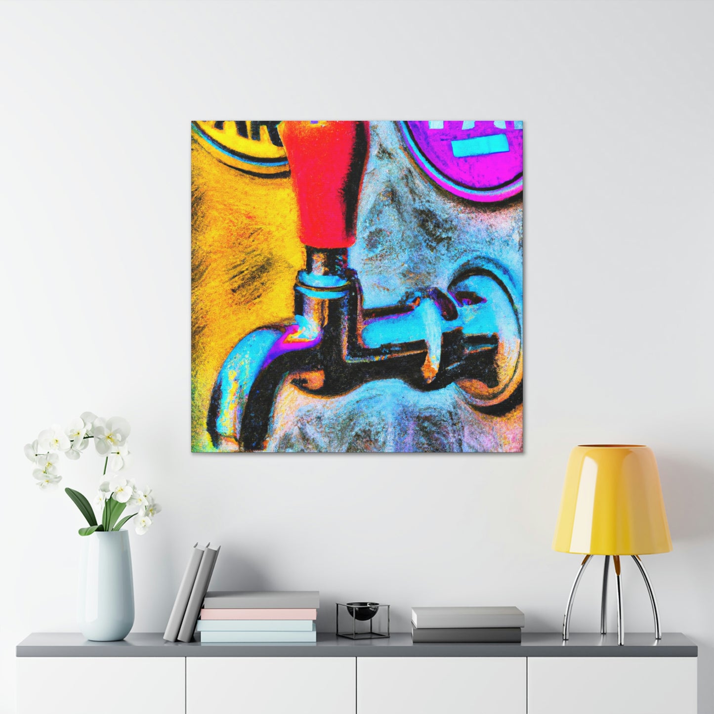 Bar Time Bubbles - Canvas