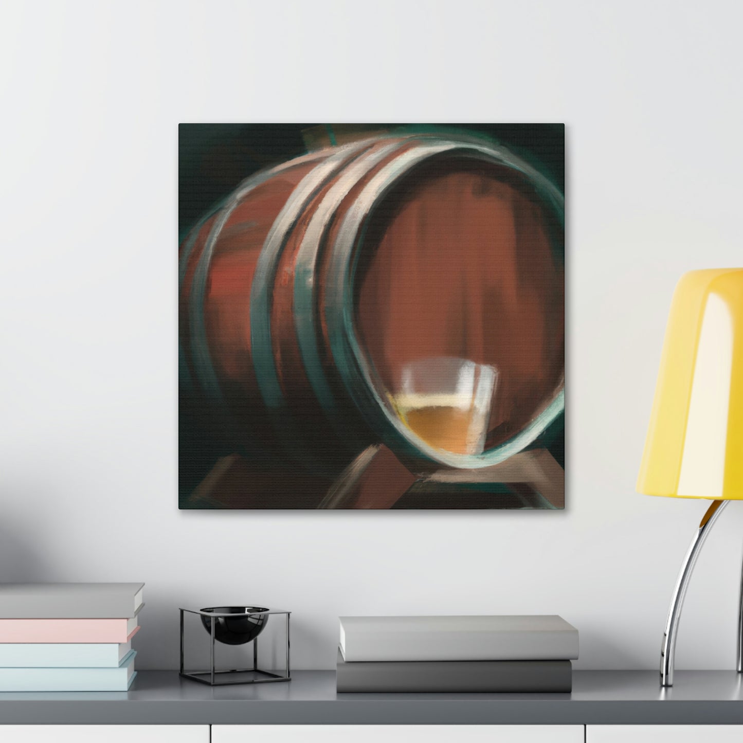 Whiskey in Oak Barrel - Canvas