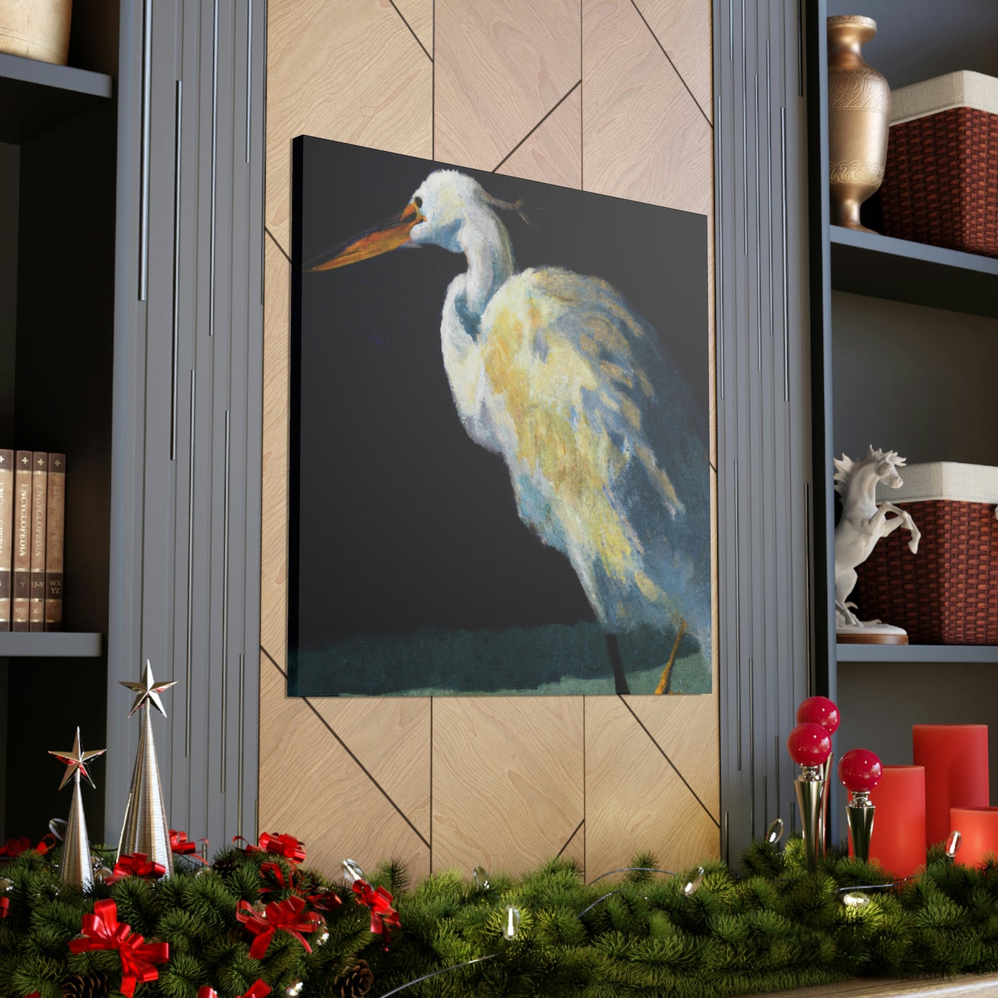 Snowy Egret Serenity - Canvas