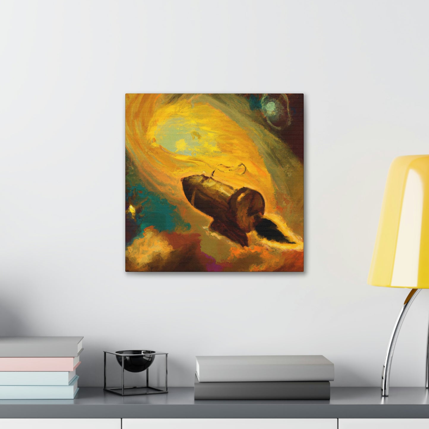 "Comet Illuminates Sky" - Canvas