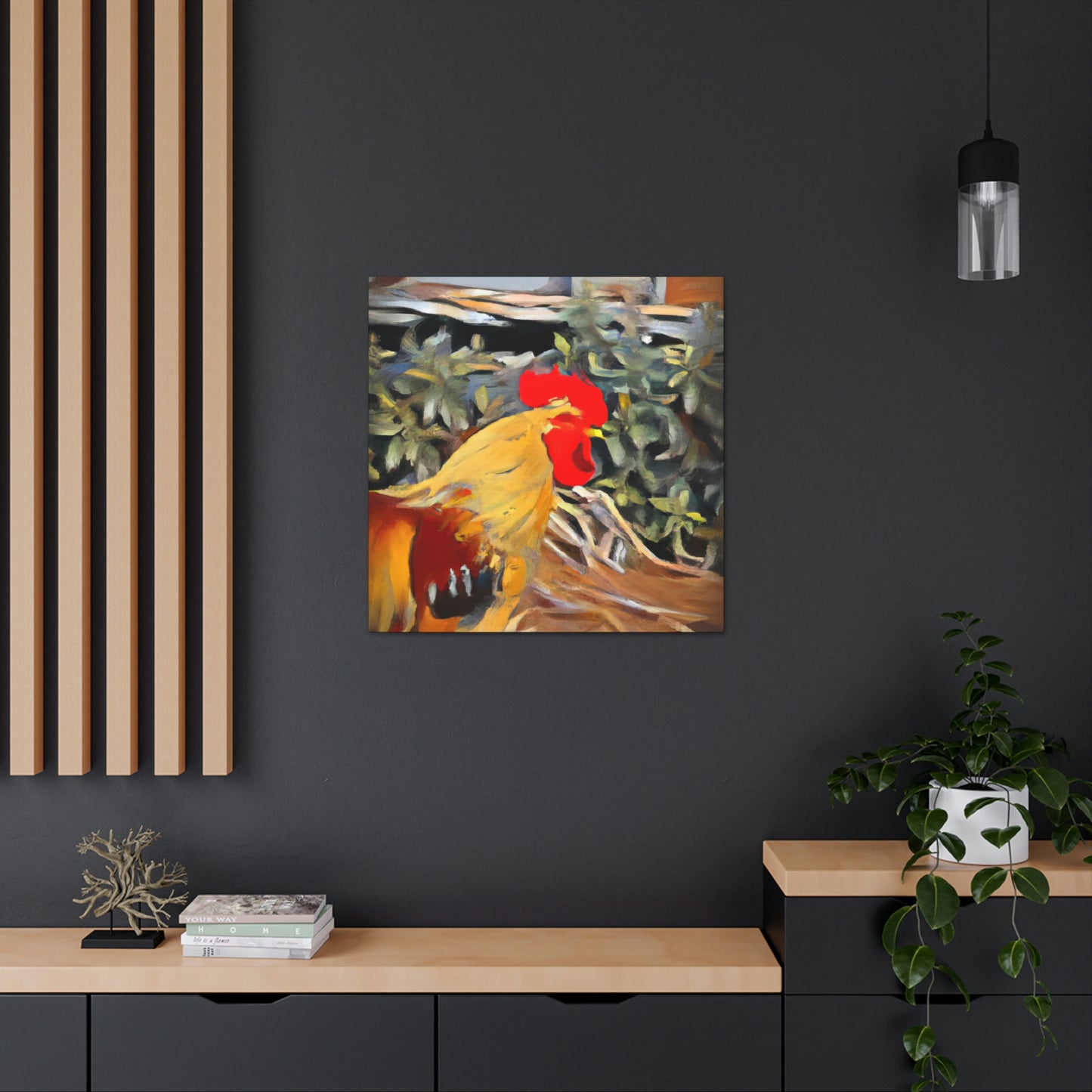 "The Cocky Rooster" - Canvas