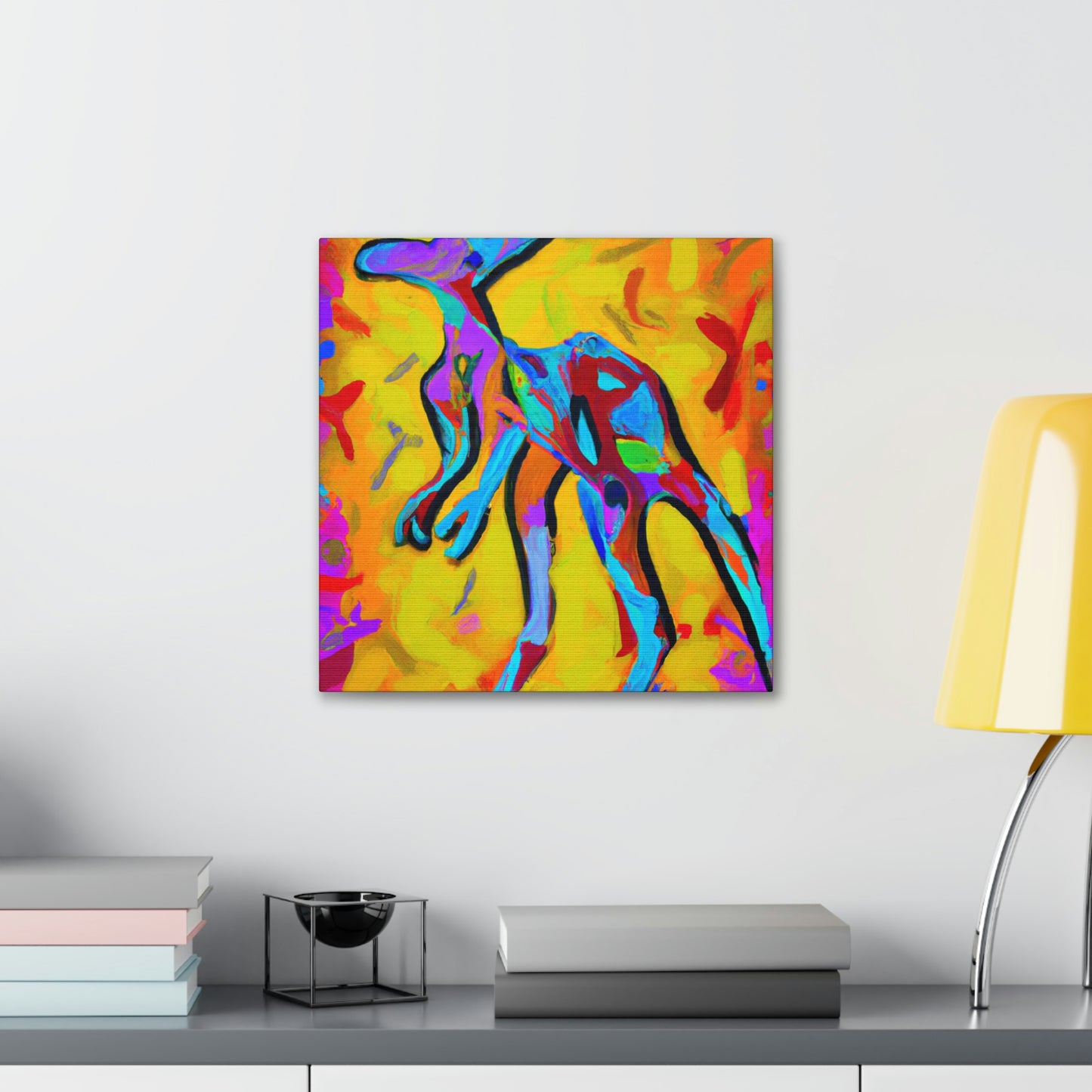 Kangaroo's Expressionist Dance - Canvas