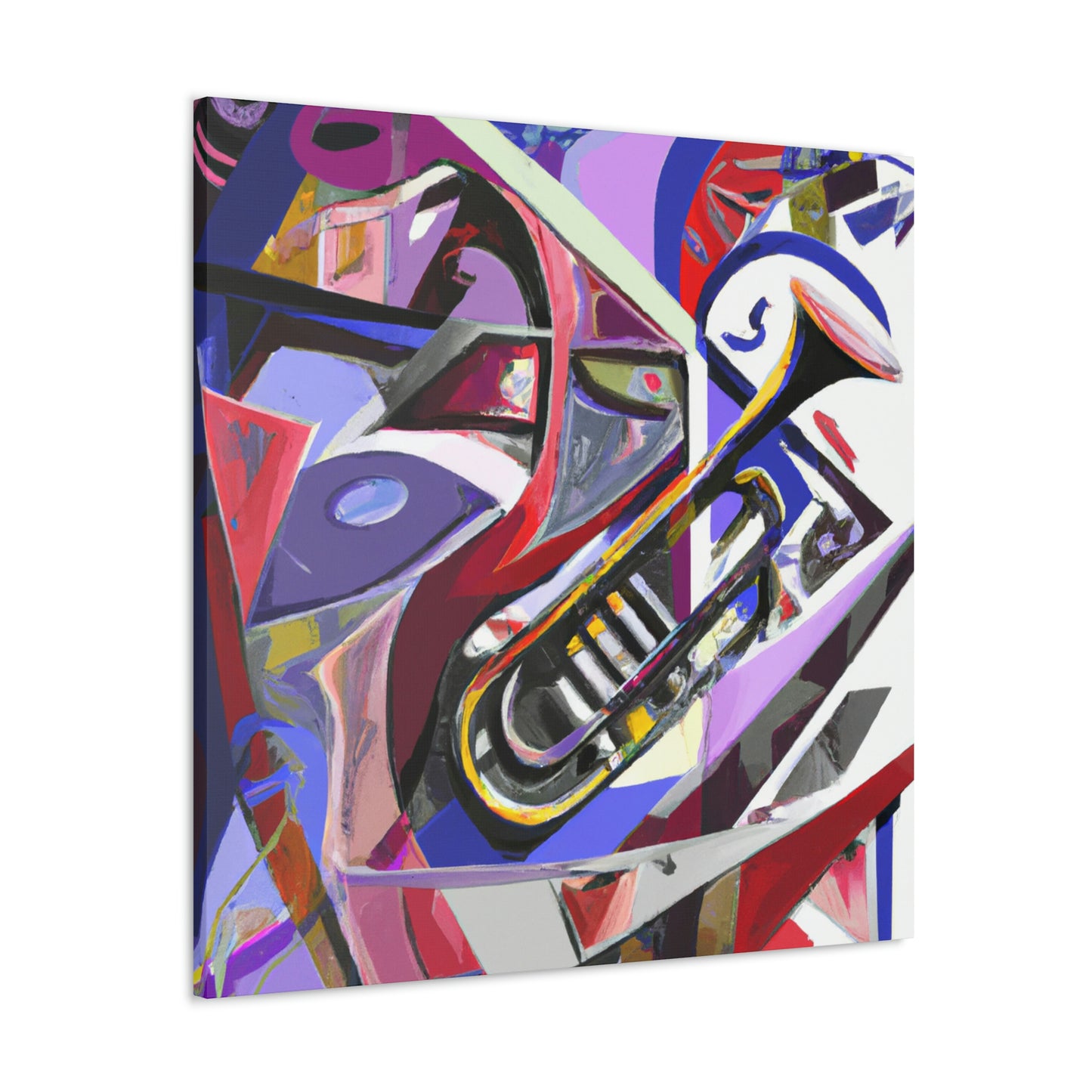 Trombone in Abstract. - Canvas