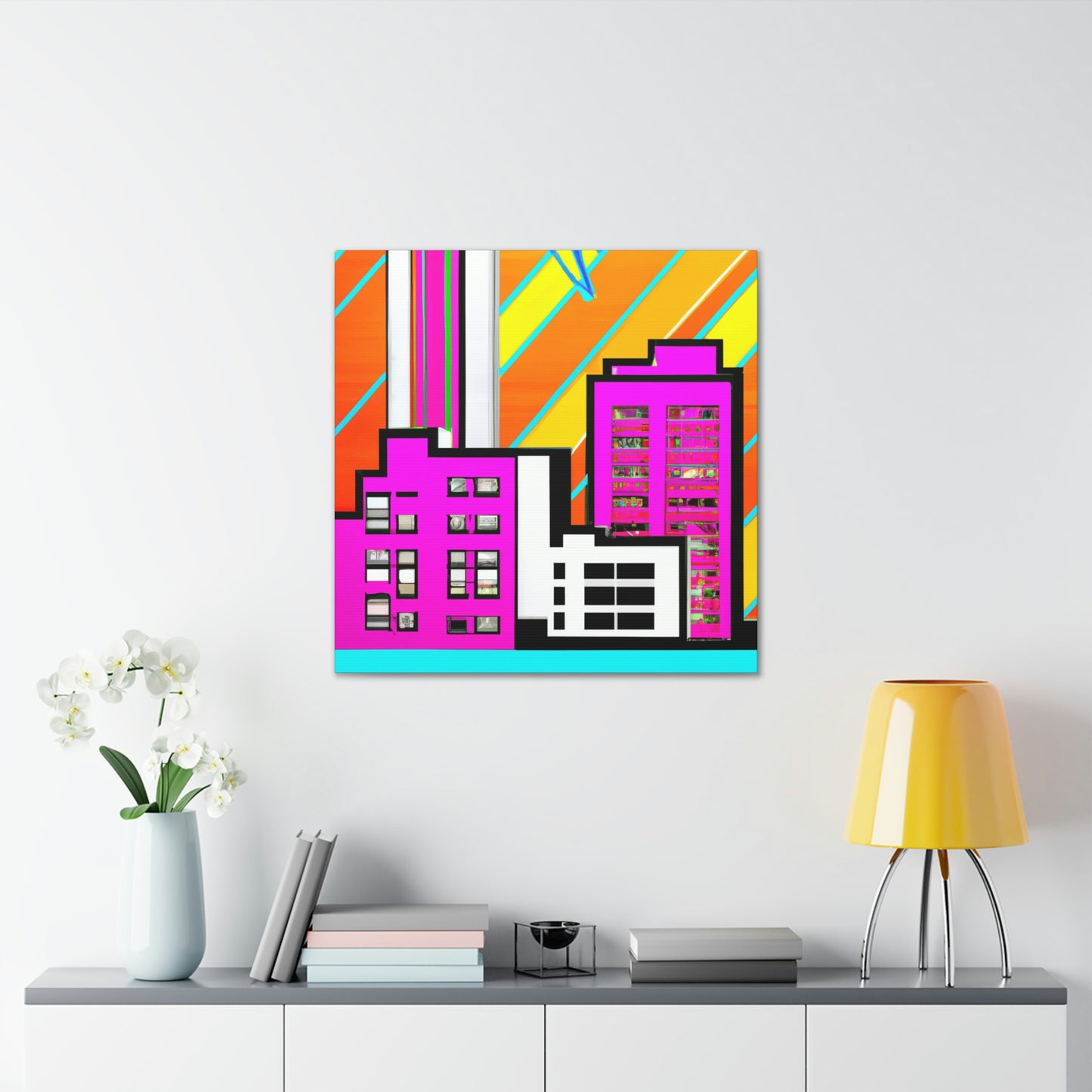 Modern Art Deco Delight - Canvas