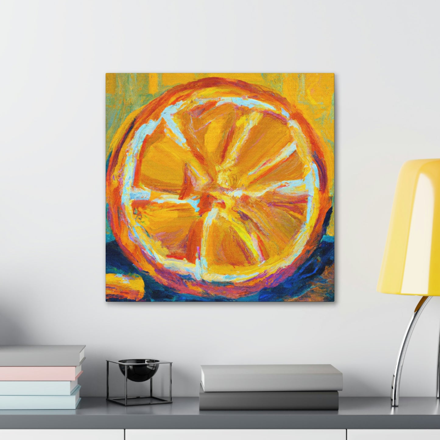 "Orange Glow of Expressionism" - Canvas