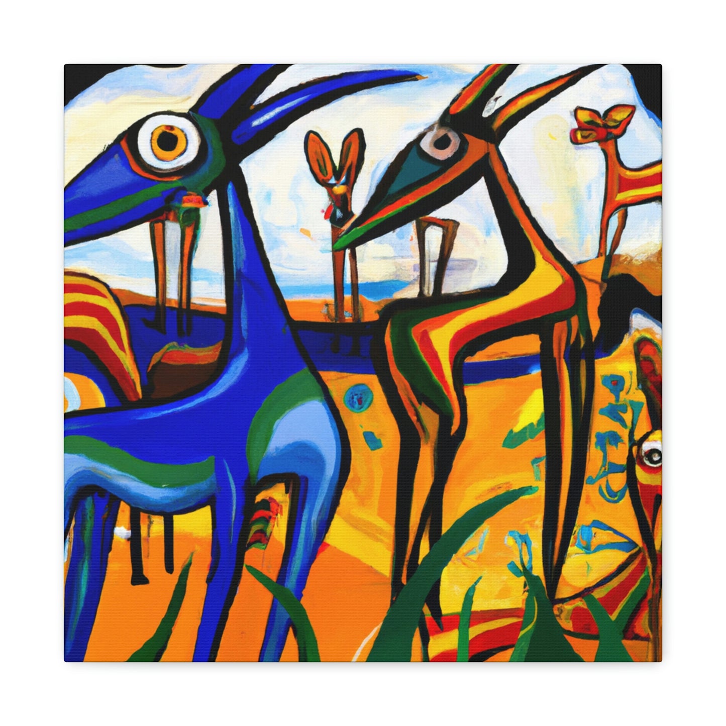 Gazelle in Golden Noon - Canvas