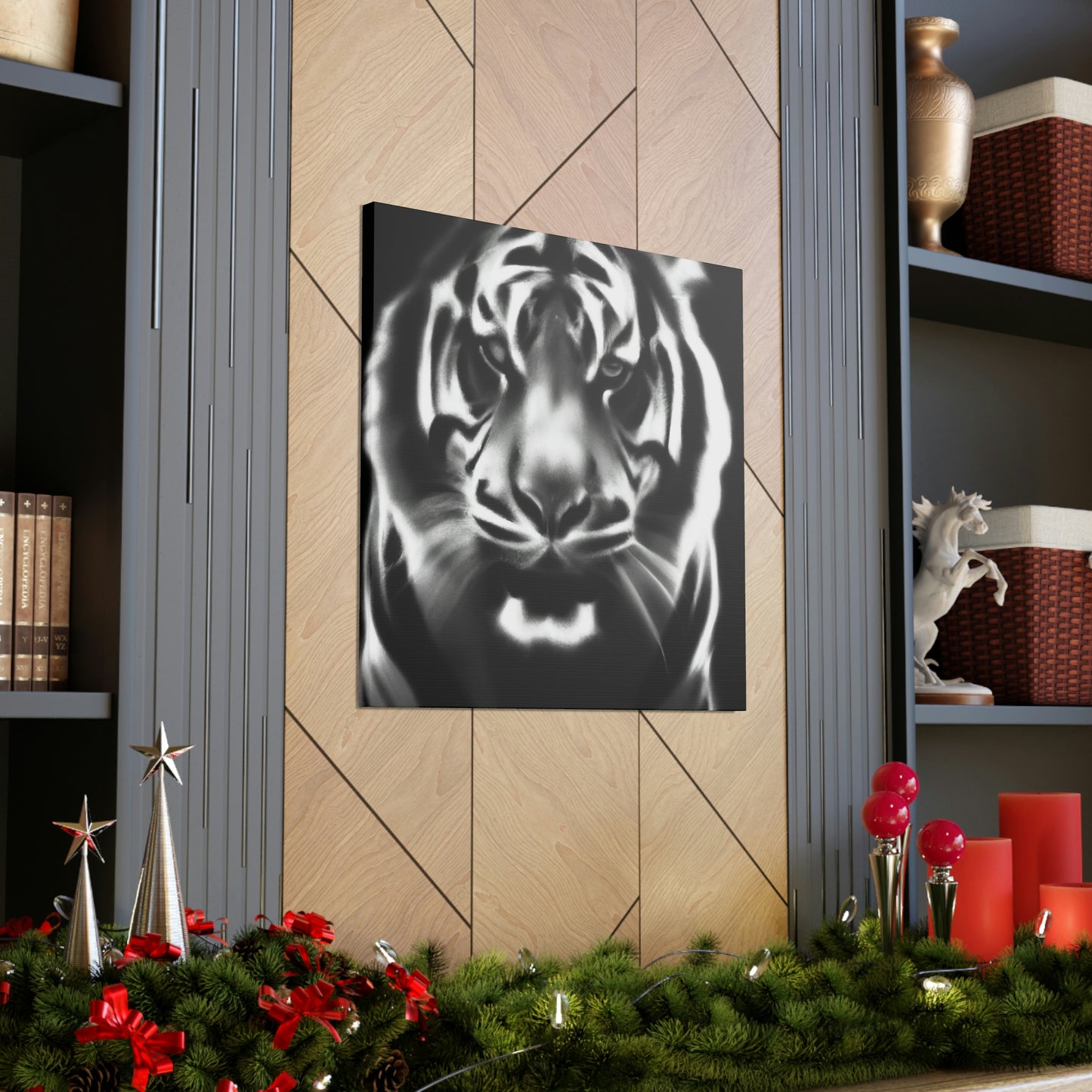 "Majestic Bengal Tiger Scene" - Canvas