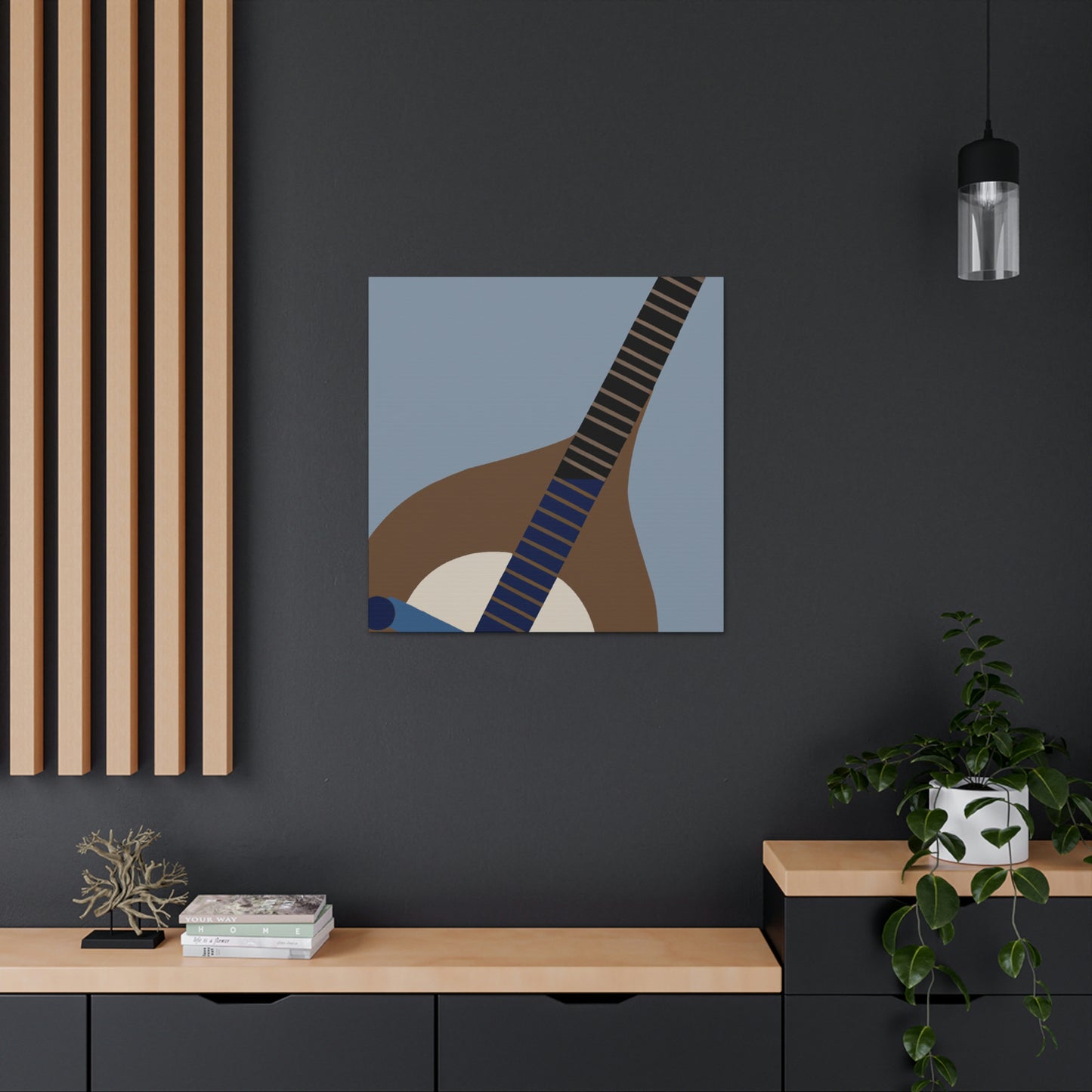 "Mandolin Minimalism Melody" - Canvas