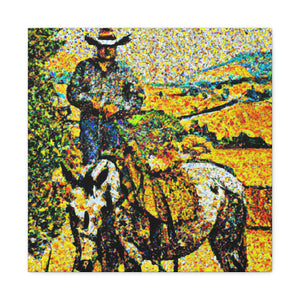 "Farm Life in Pointillism" - Canvas