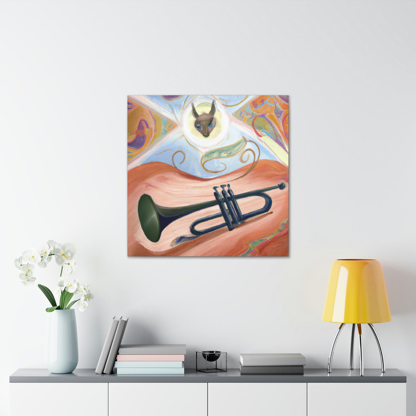 "Harmonious Trumpet Dreaming" - Canvas