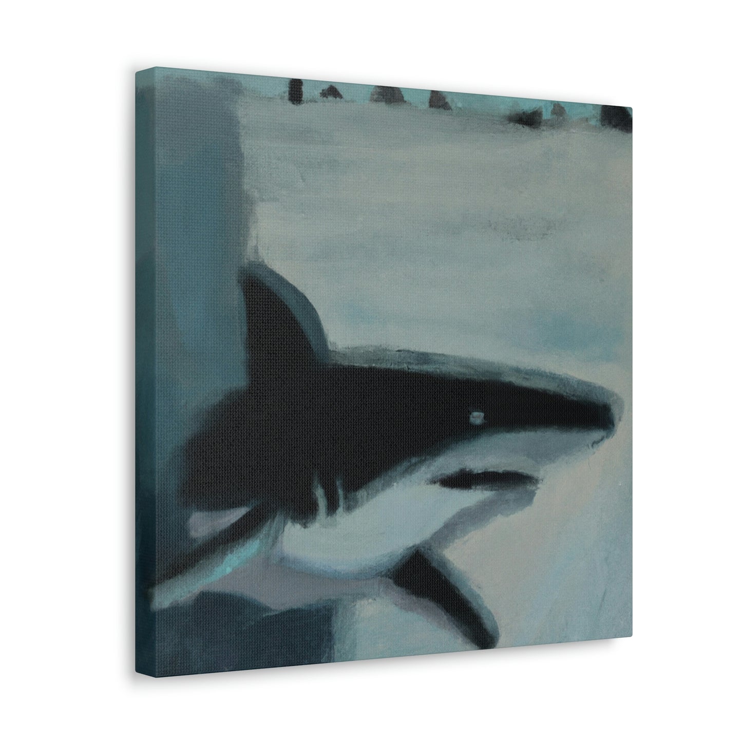 "The Shark's Abstract Symphony" - Canvas