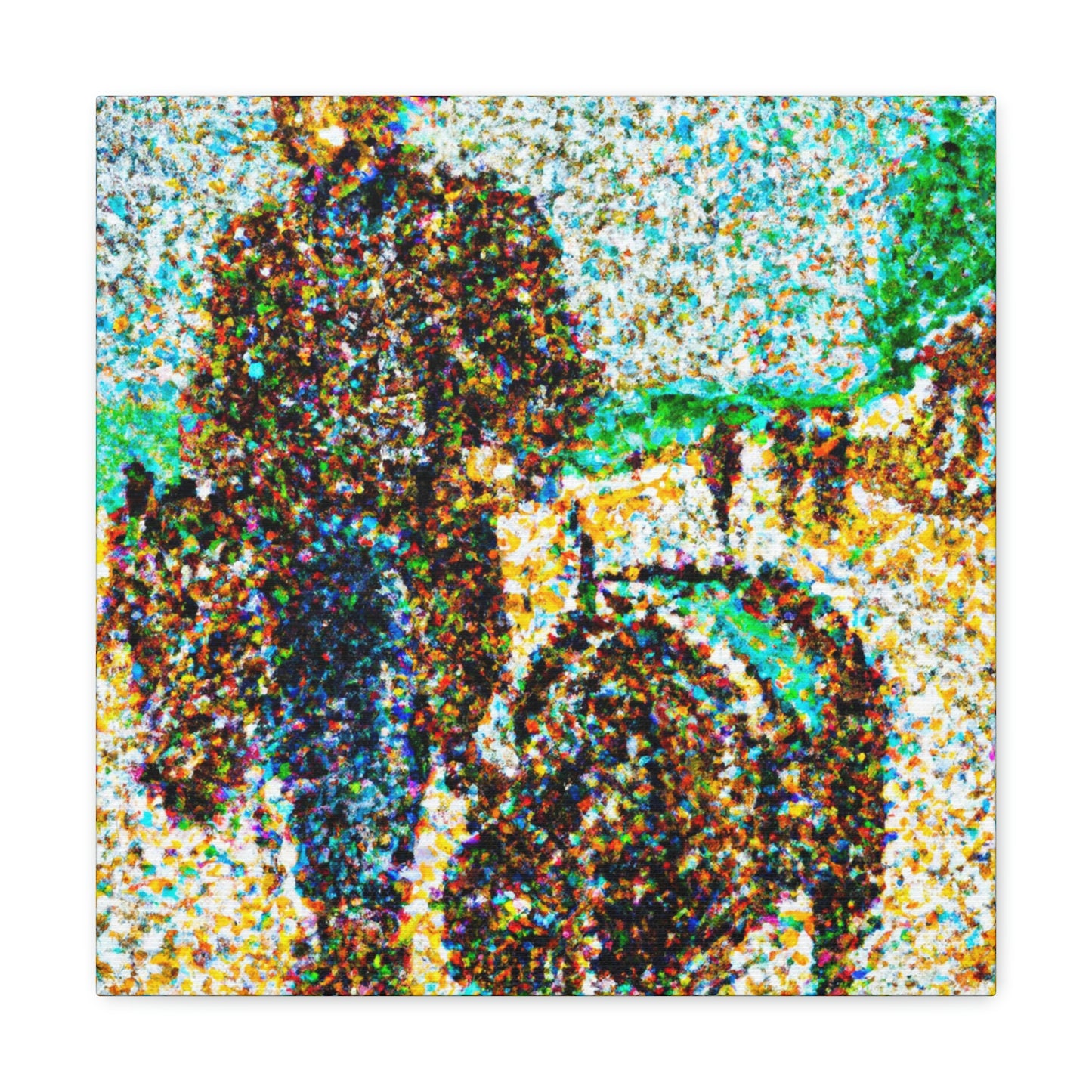 Frontier Town Mosaic - Canvas