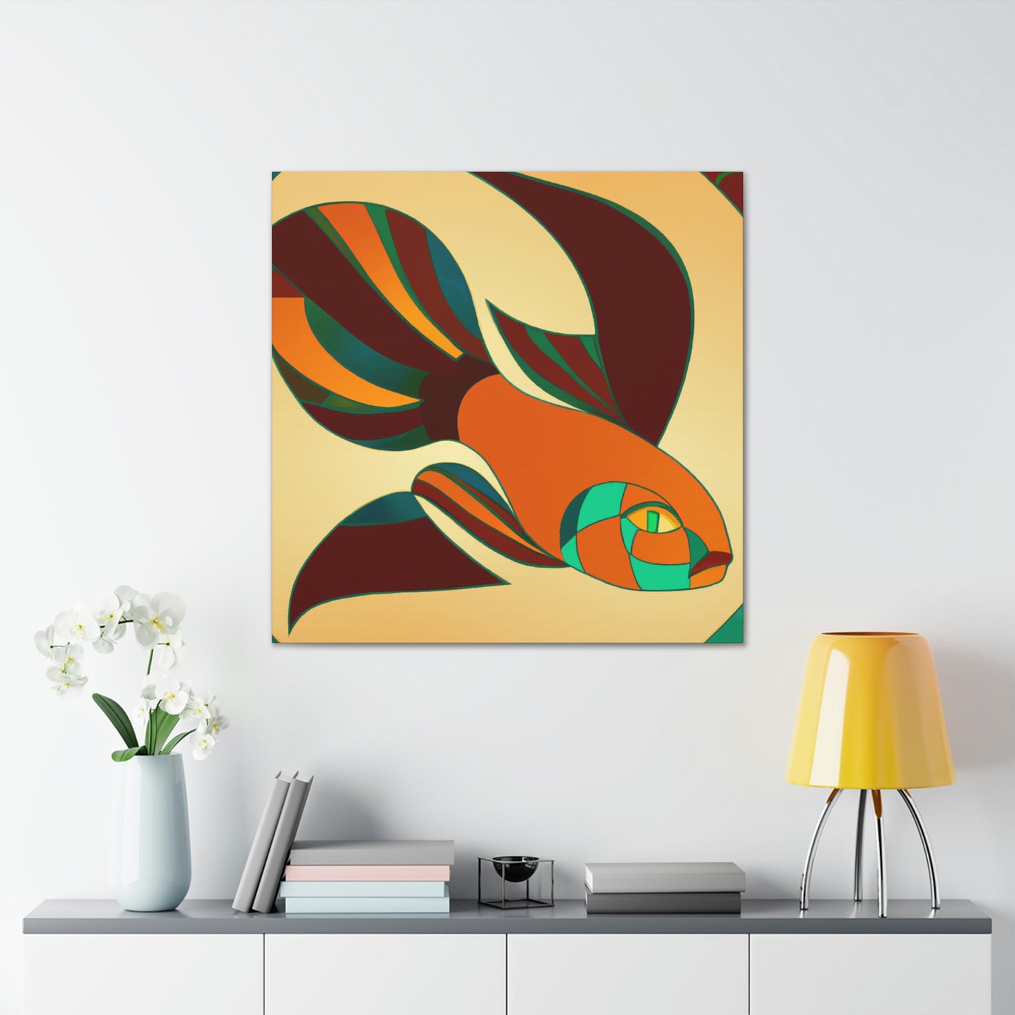 "Guppy's Glittering Groove" - Canvas