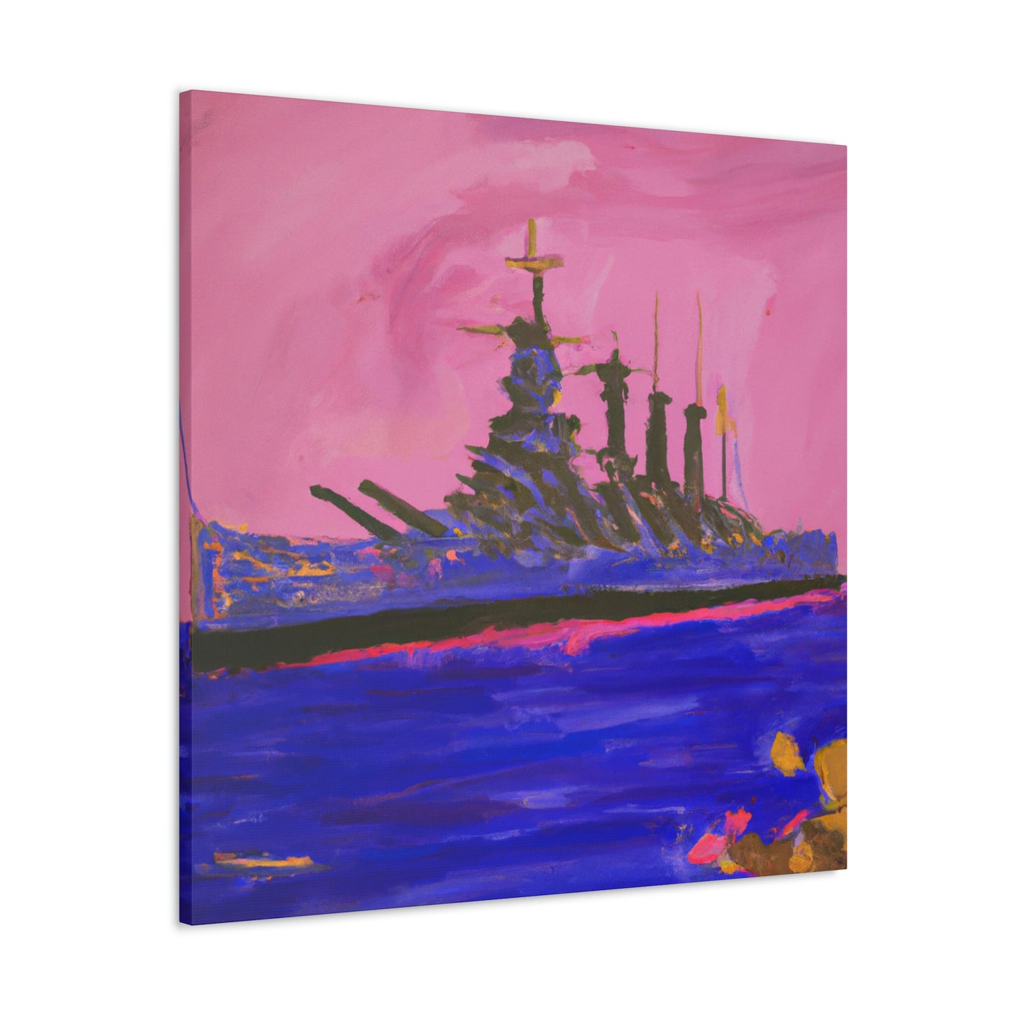 "Battleship in Fauvism" - Canvas