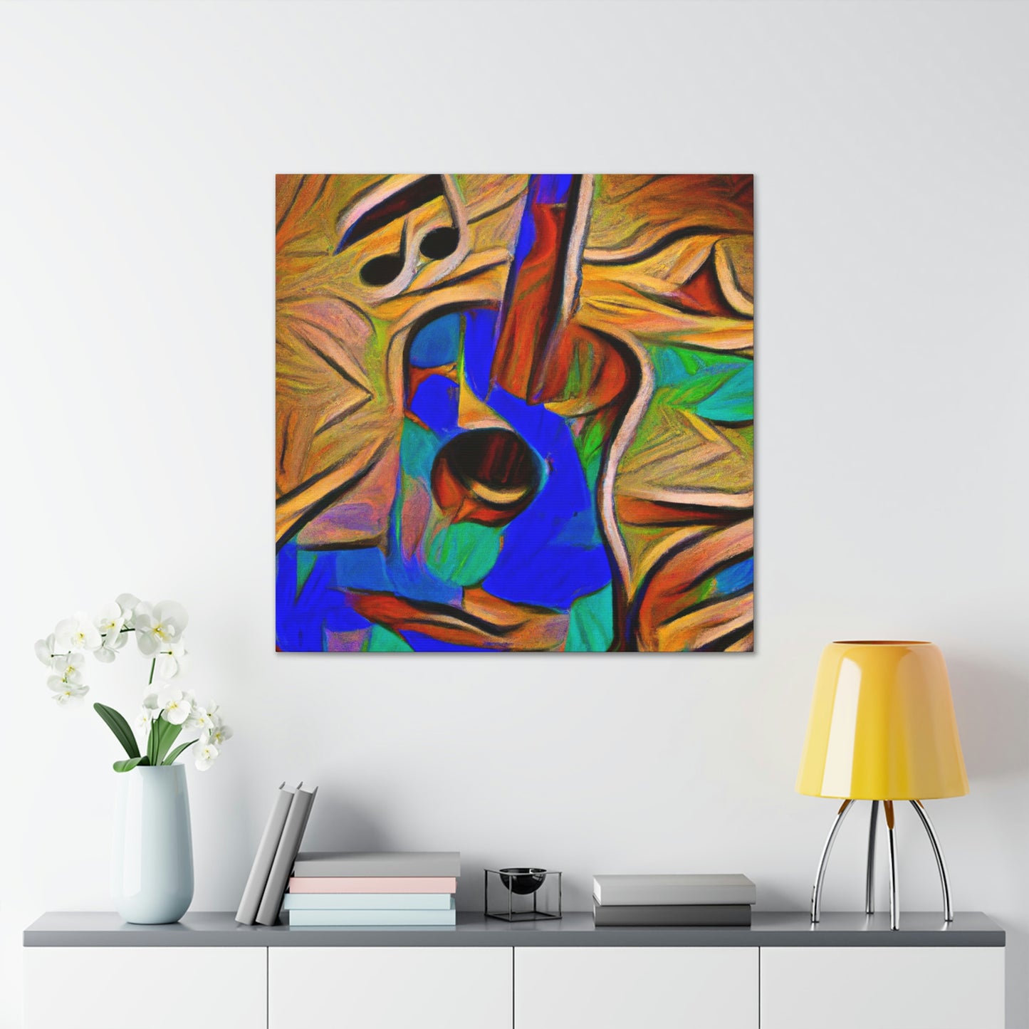 "Acoustic Guitar Resonance" - Canvas