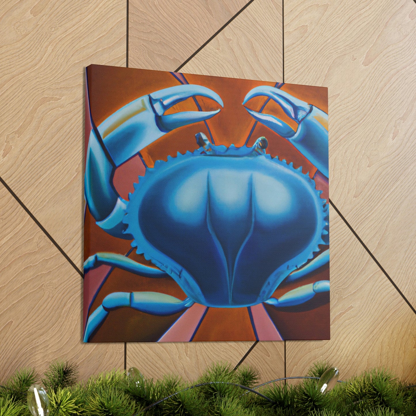 "Crab in Art Deco" - Canvas