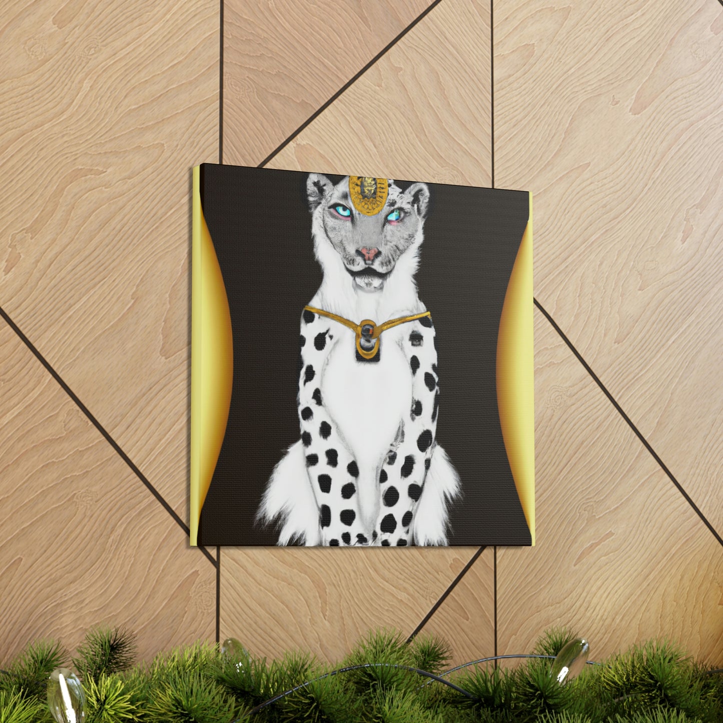 "Luxurious Snowy Panther" - Canvas