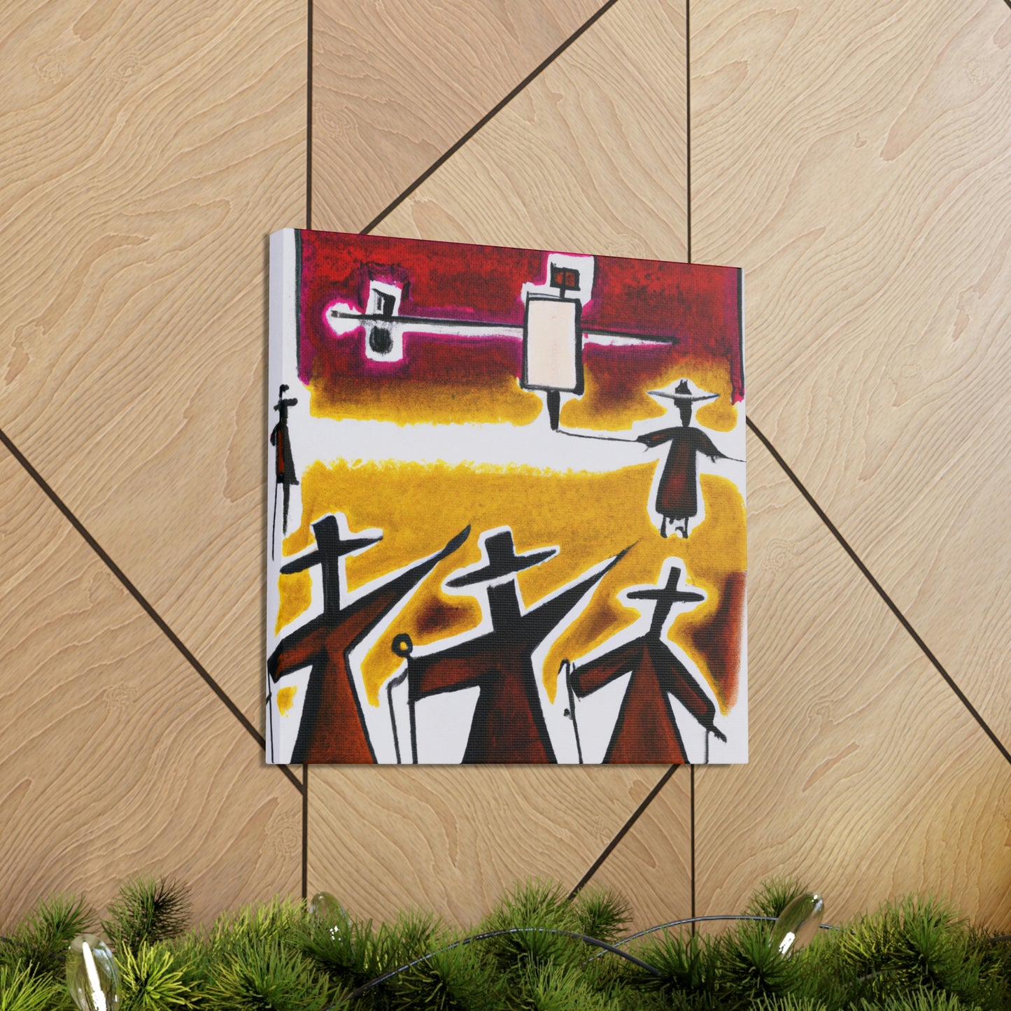 "Toil of Protesting Lines" - Canvas