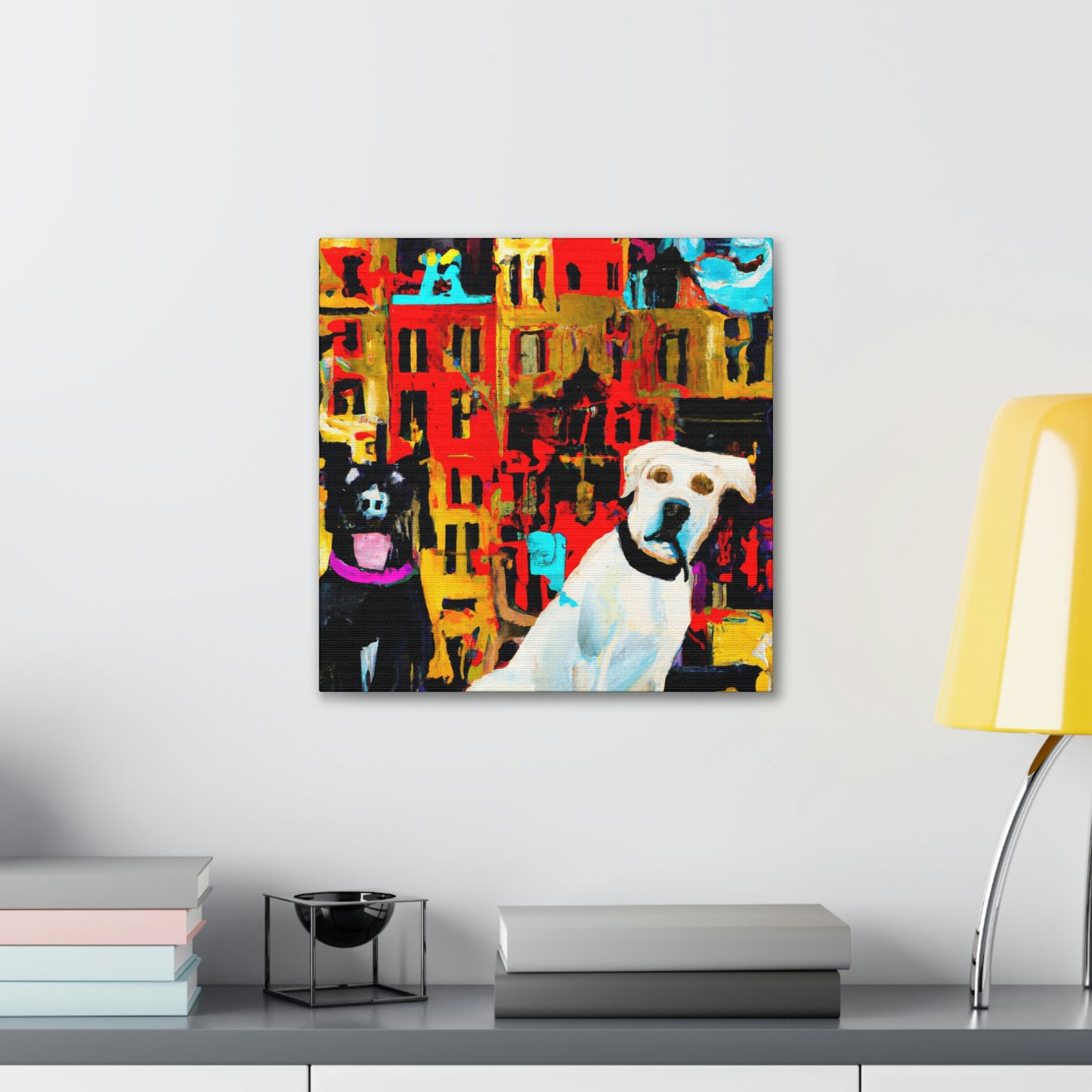 Dogs in Baroque Style - Canvas