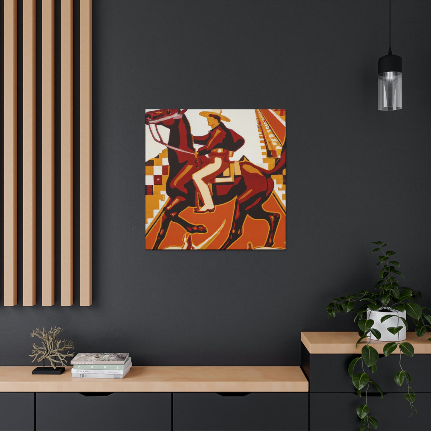 "Cowboy's Saddle Sparkles" - Canvas