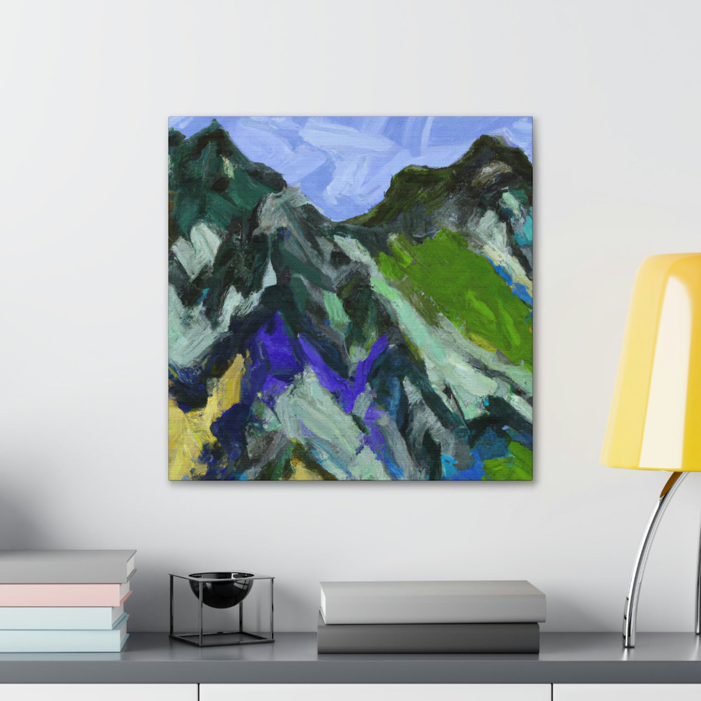 "Mountainous Abstract Vision" - Canvas