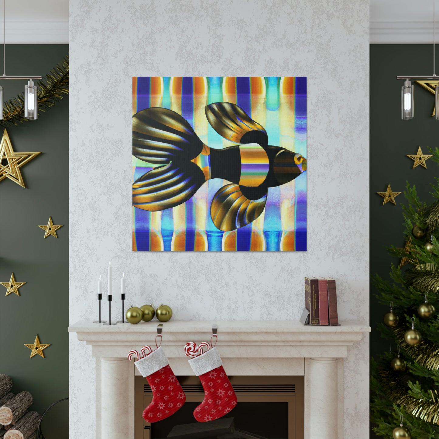 Glimmering Guppy Splendour - Canvas