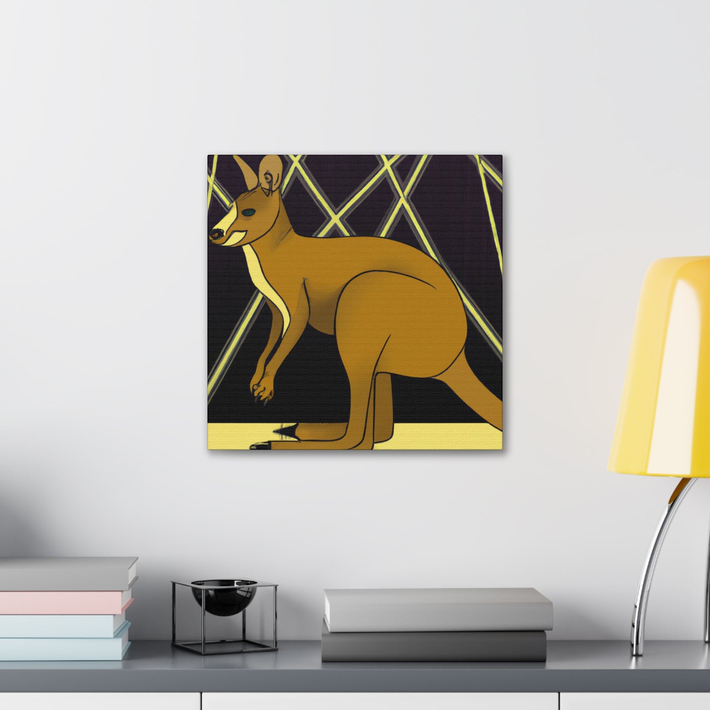 "Gleaming Wallaby Splendor" - Canvas