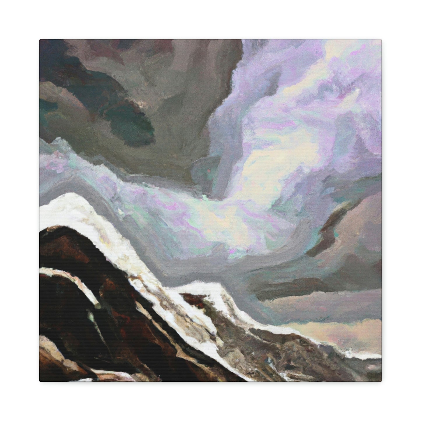 "Mountain Snowy Majesty" - Canvas