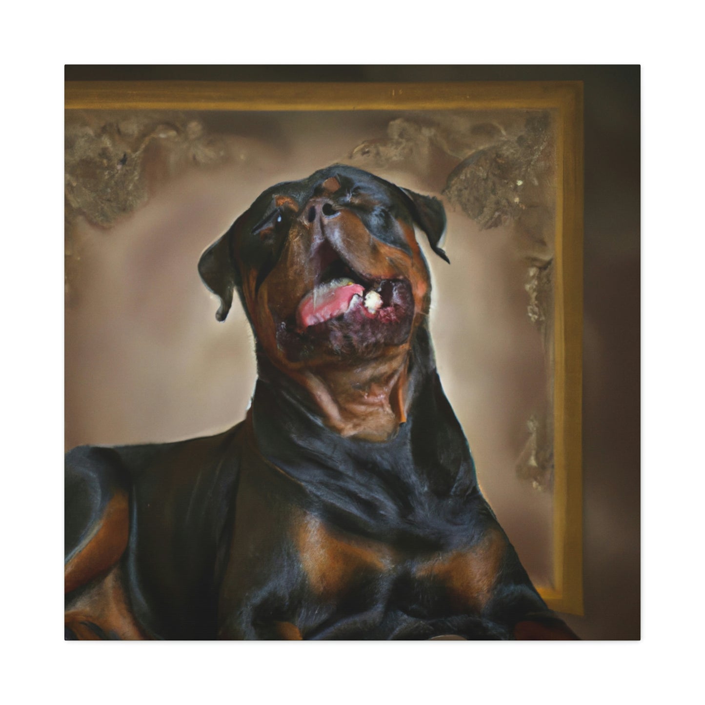 Rottweiler in Baroque - Canvas