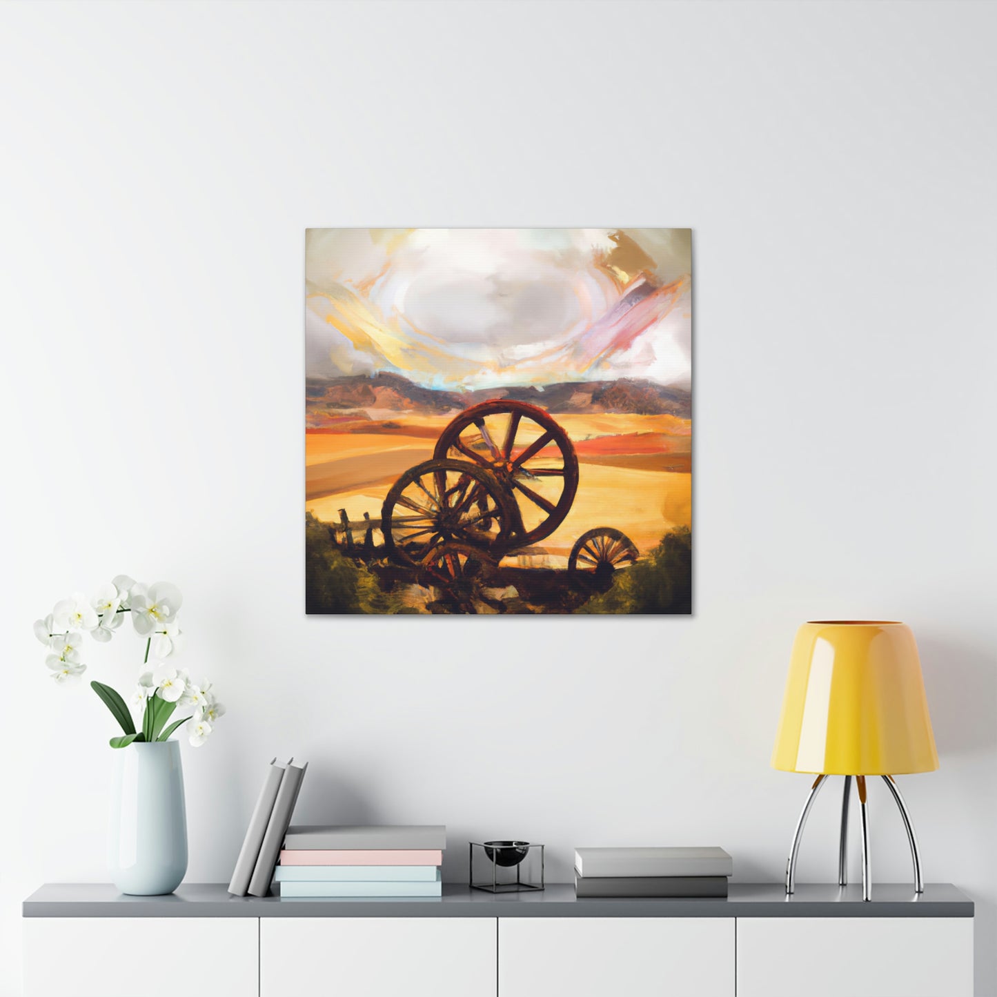 Wheeling Through History - Canvas