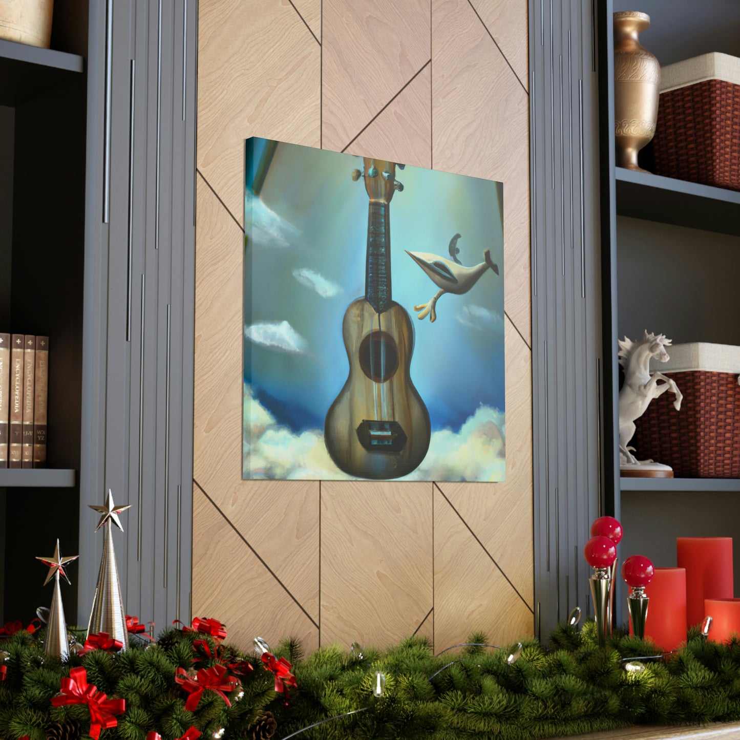 Ukelele Under Moonlight - Canvas