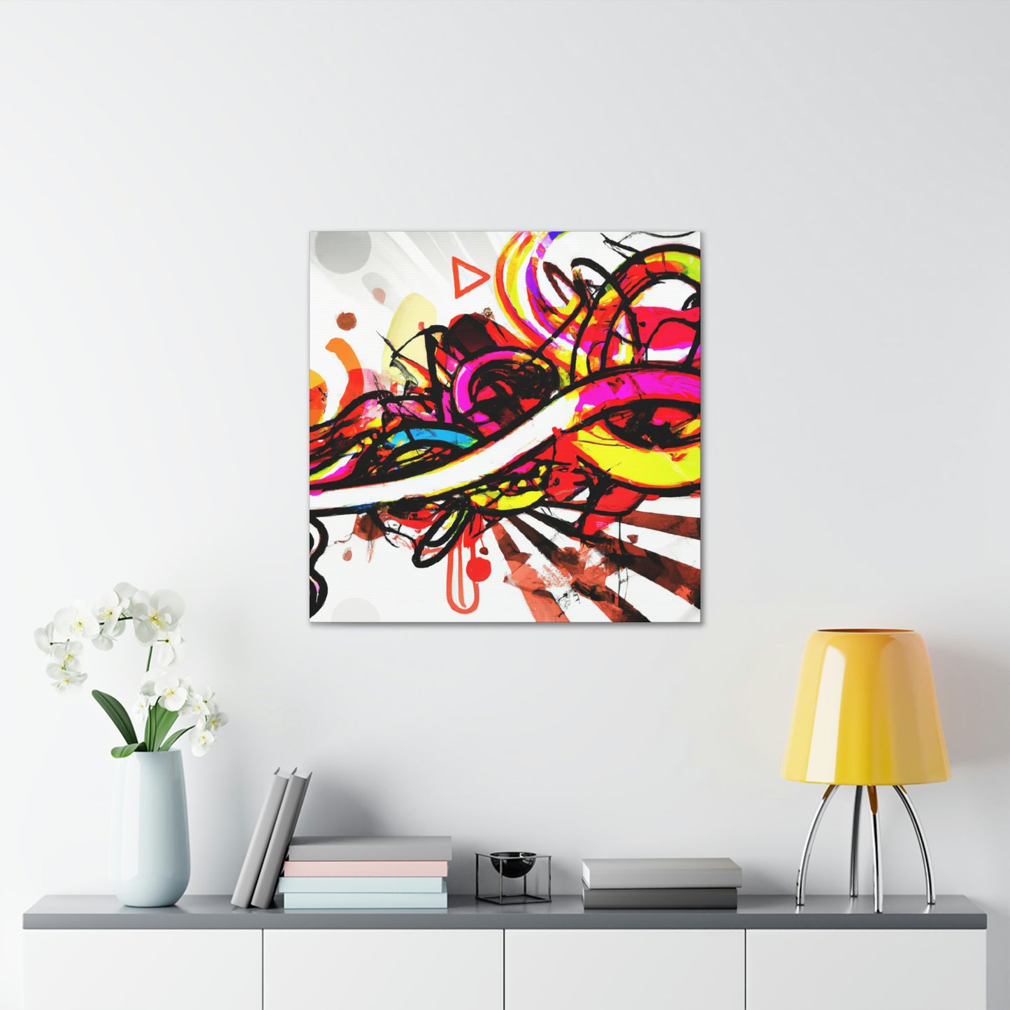 Vivid Postmodern Symphony - Canvas