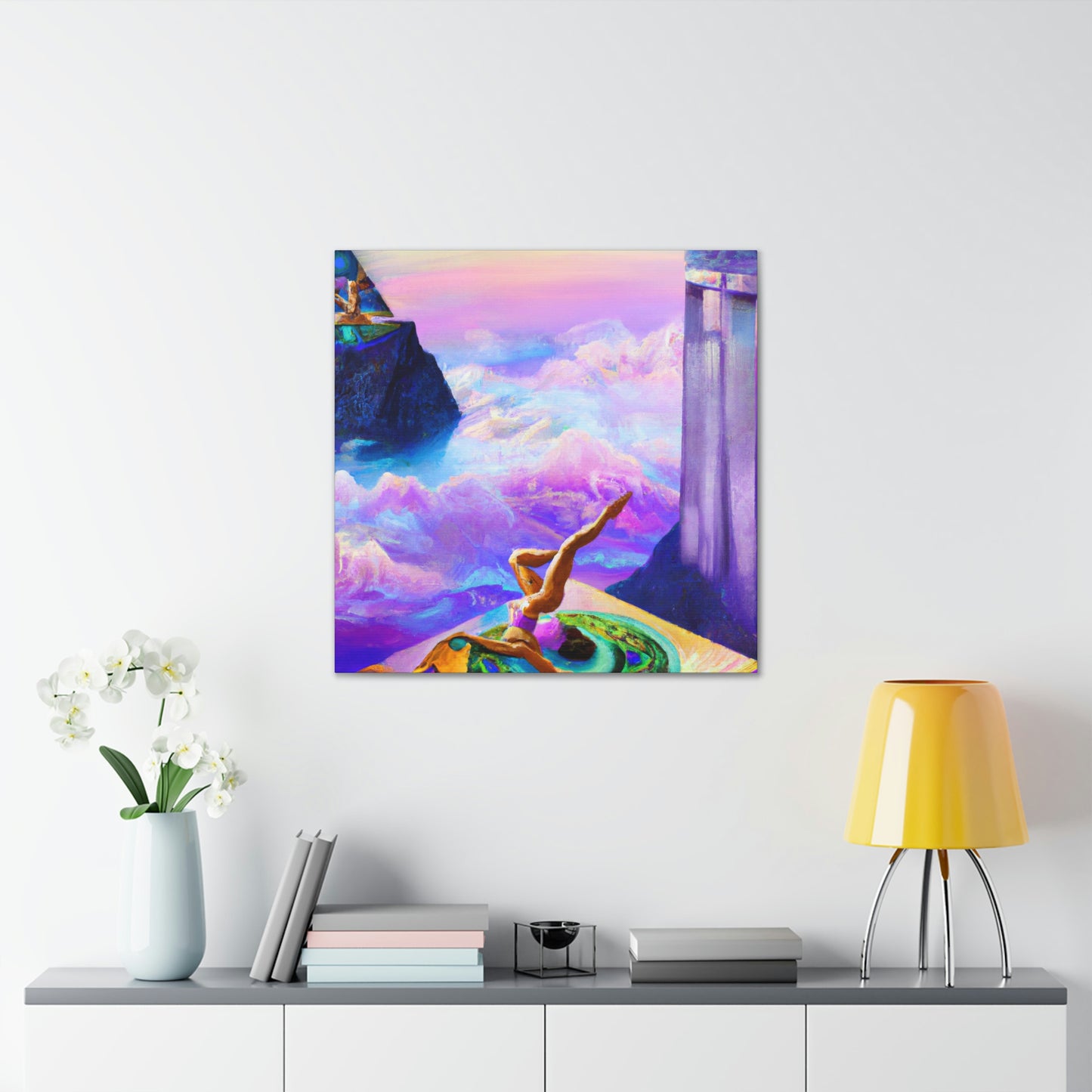 Yoga in Surrealism - Canvas