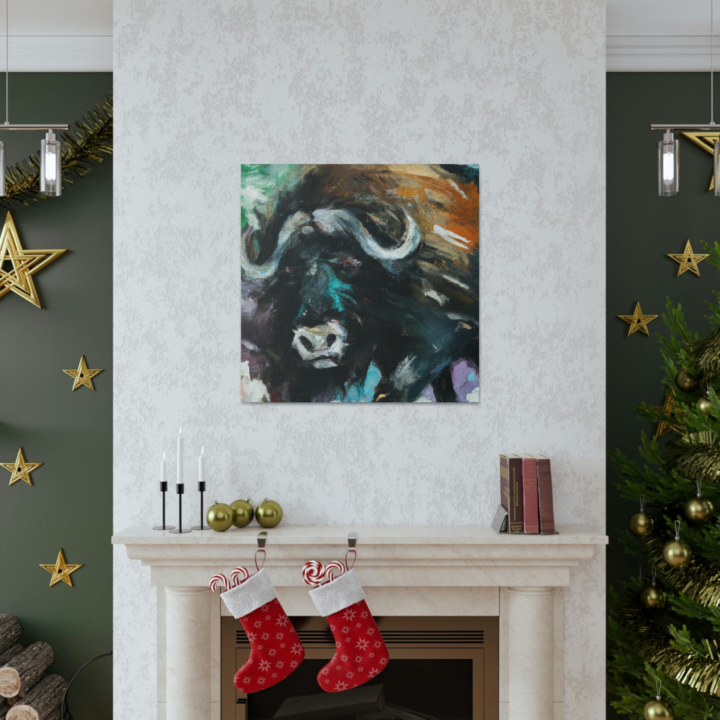 "Musk Ox Expressionism" - Canvas