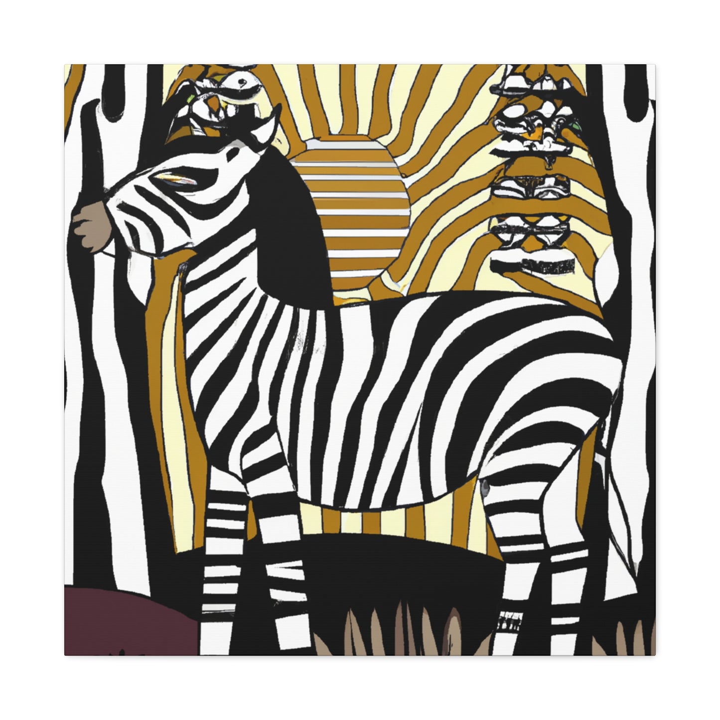 "Zebra's Glorious Strides" - Canvas