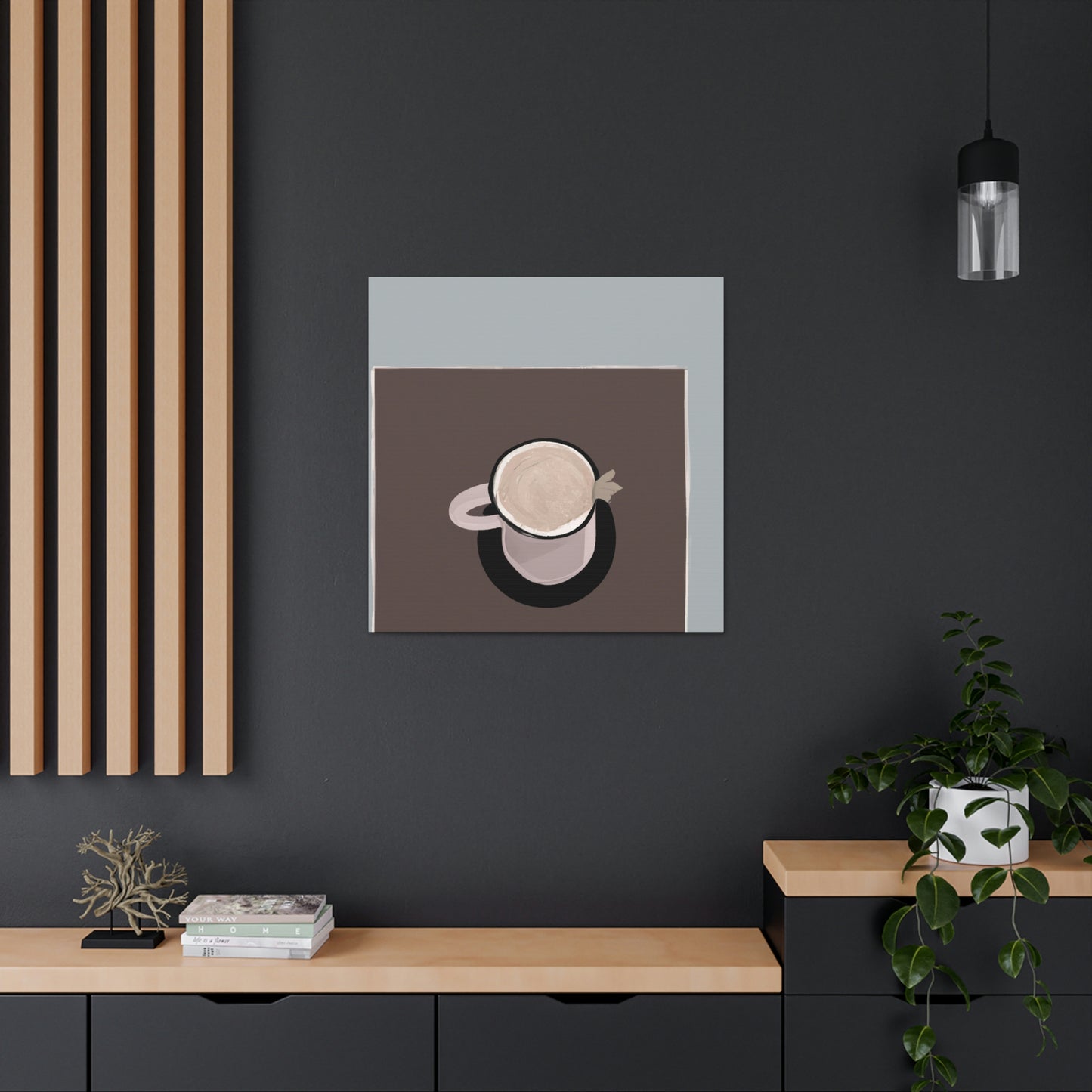 Cappuccino Minimalism - Canvas