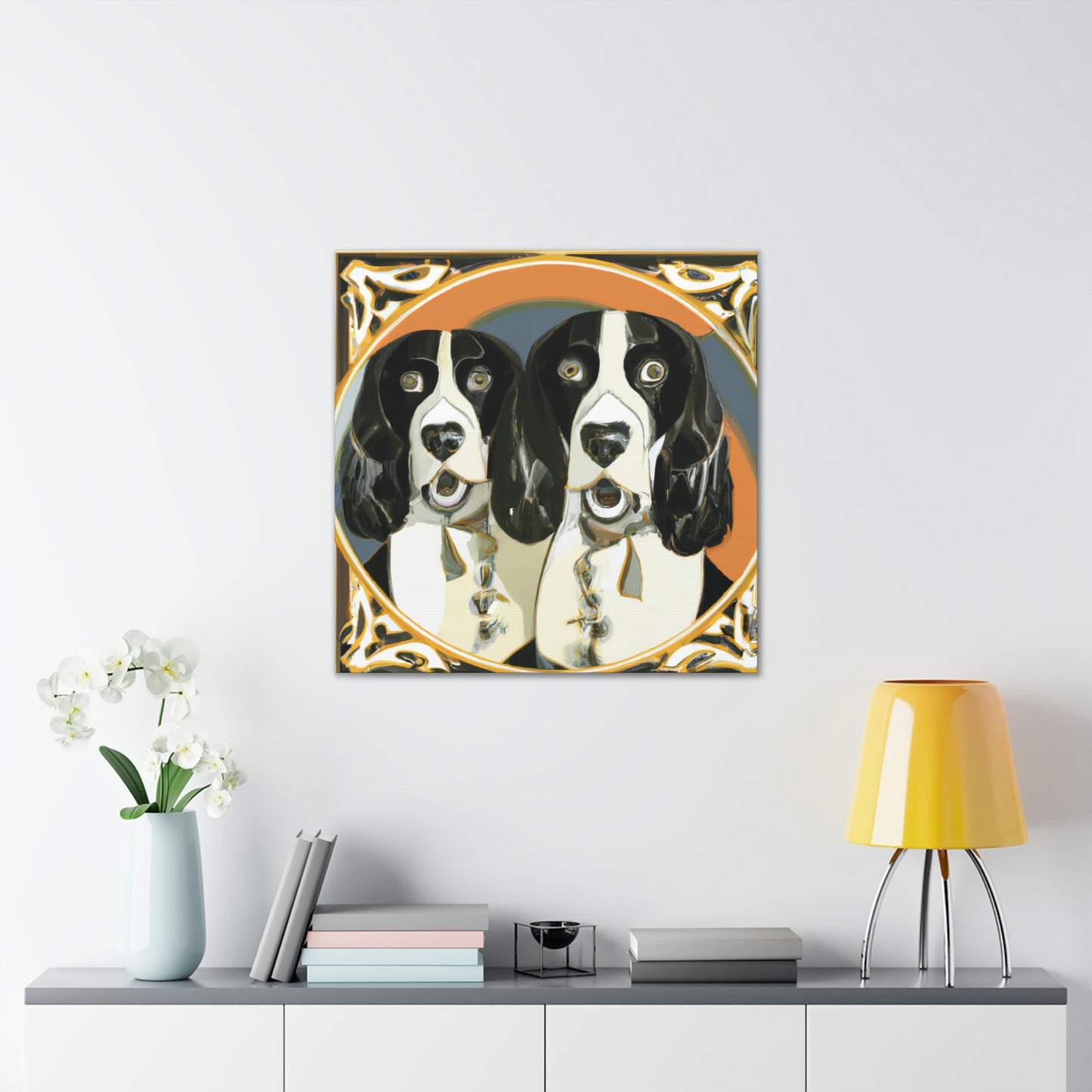 "Springer Spaniel Splendor" - Canvas