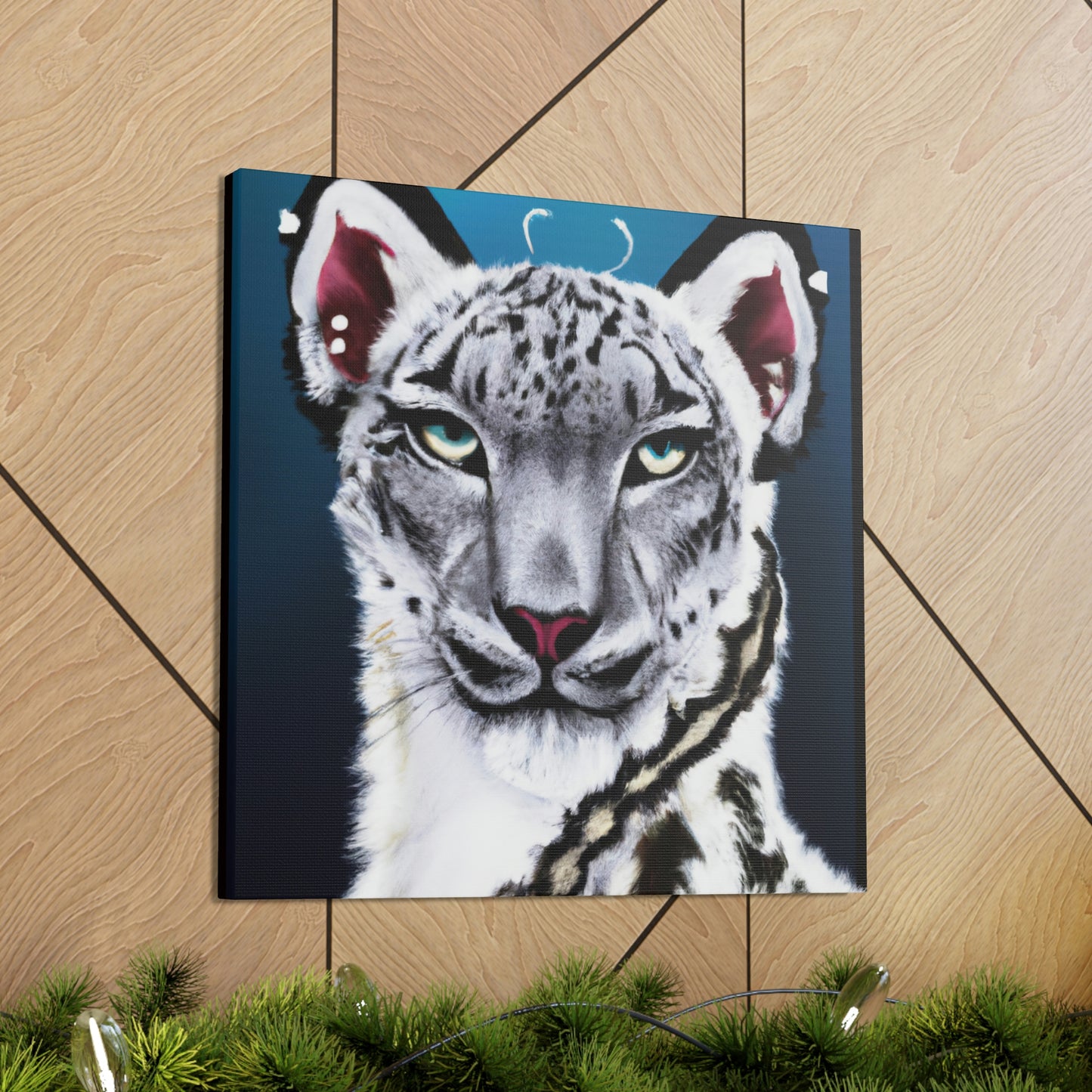 "Frozen Leopard Luxury" - Canvas