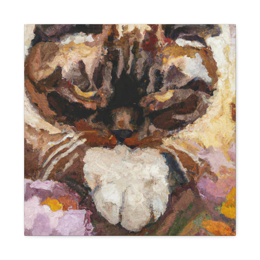 "Feline Folds Impressionism" - Canvas