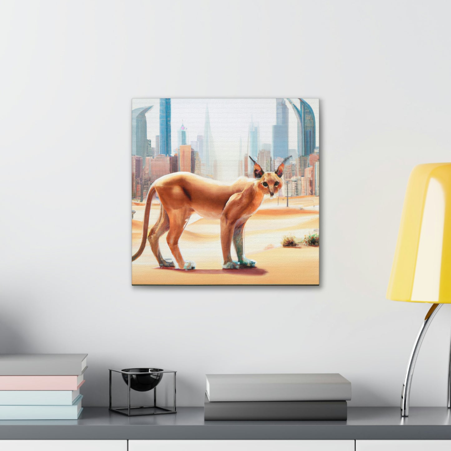 "Caracal in the City" - Canvas