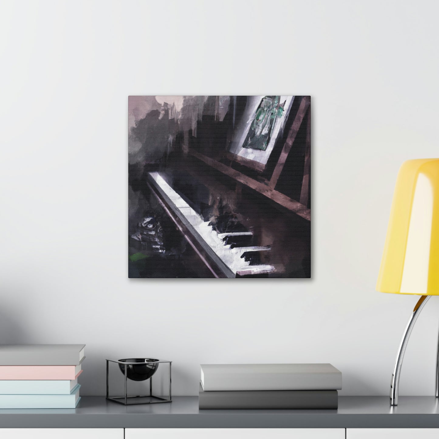 Piano in Reflection - Canvas