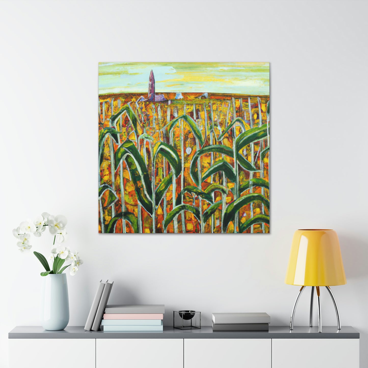 "Corn Field in Surrealism" - Canvas