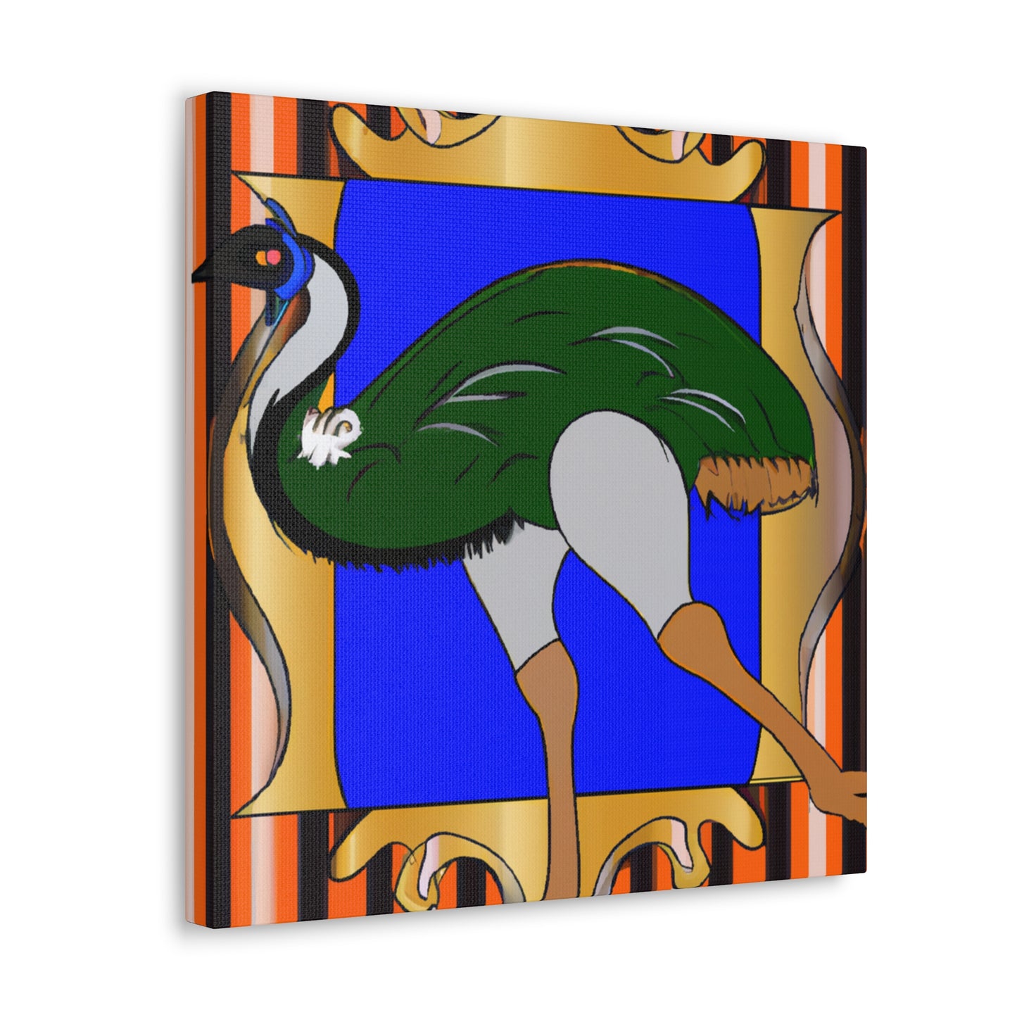 "Emu Grandeur in Deco" - Canvas