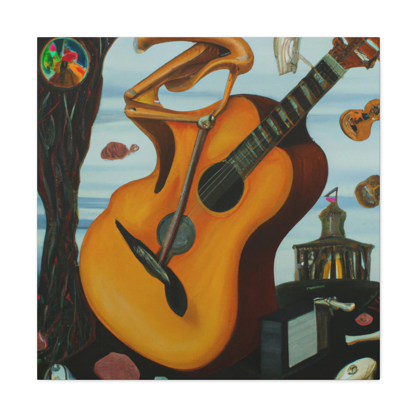 "Guitar in a Dreamscape" - Canvas